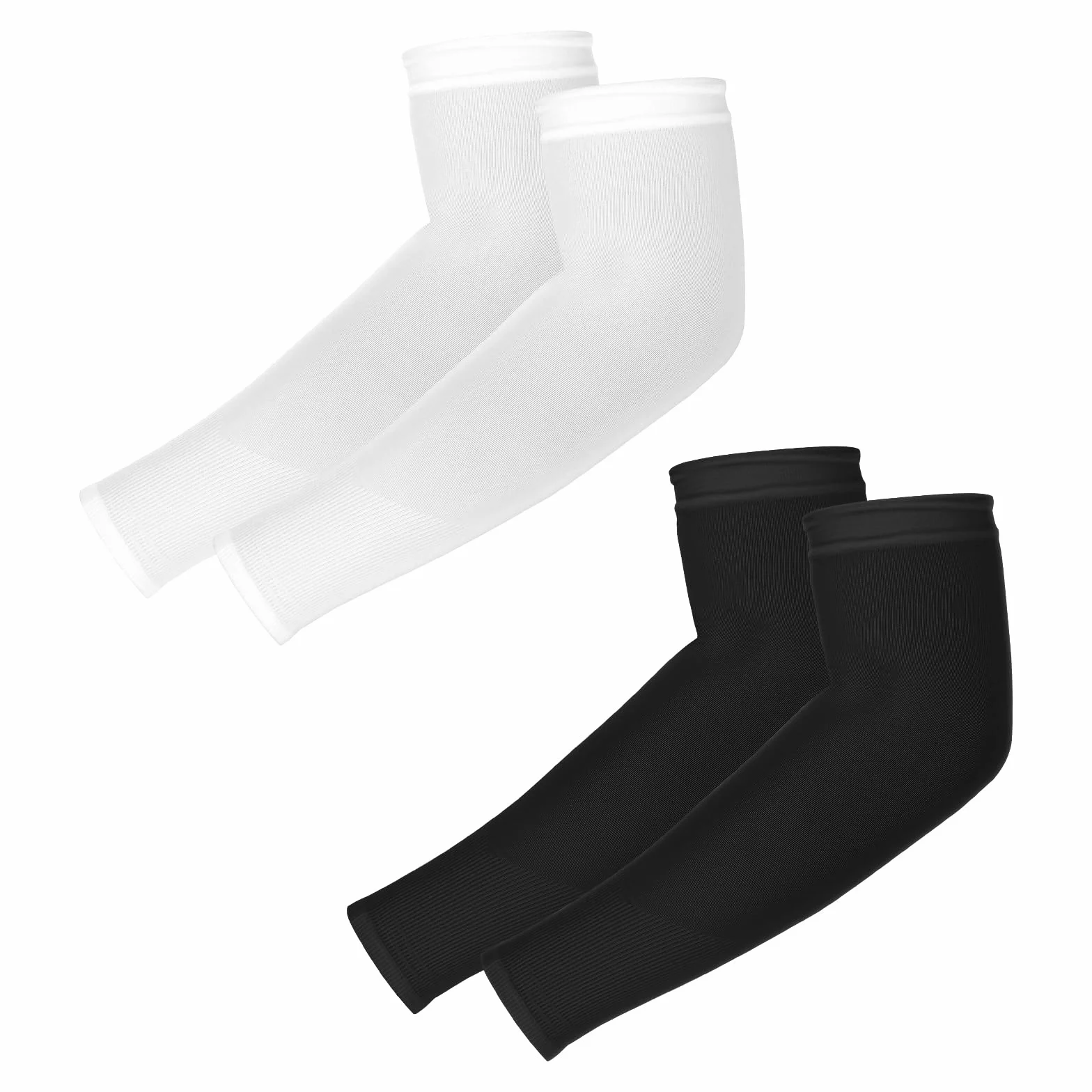 Yolev Mangas de Compresión para Niños y Niñas con Protección Solar UV - 2 Pares
