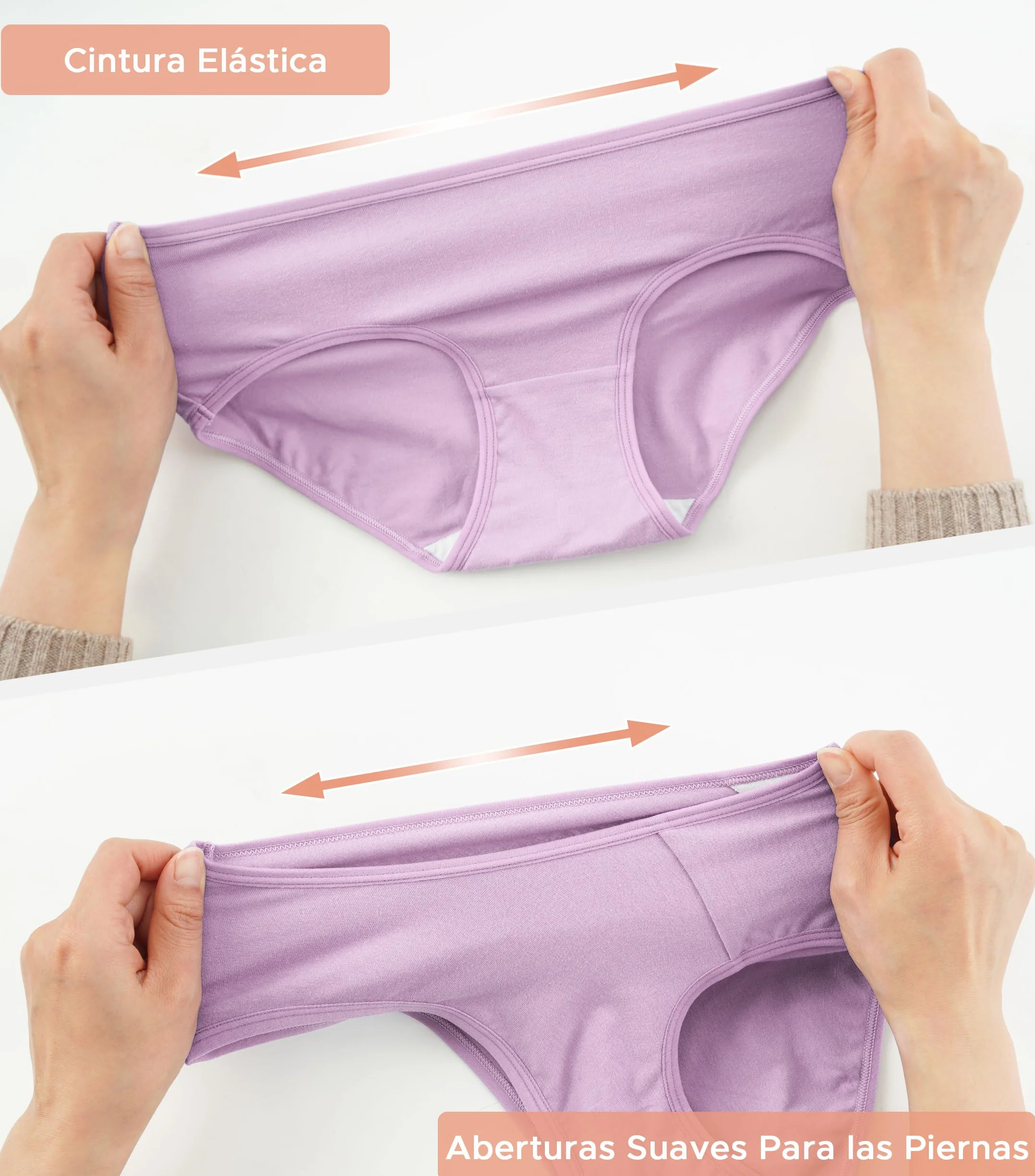INNERSY Braguitas Niña Algodón Pack 6 - Cómodas y Suaves para Adolescente 8-16 Años