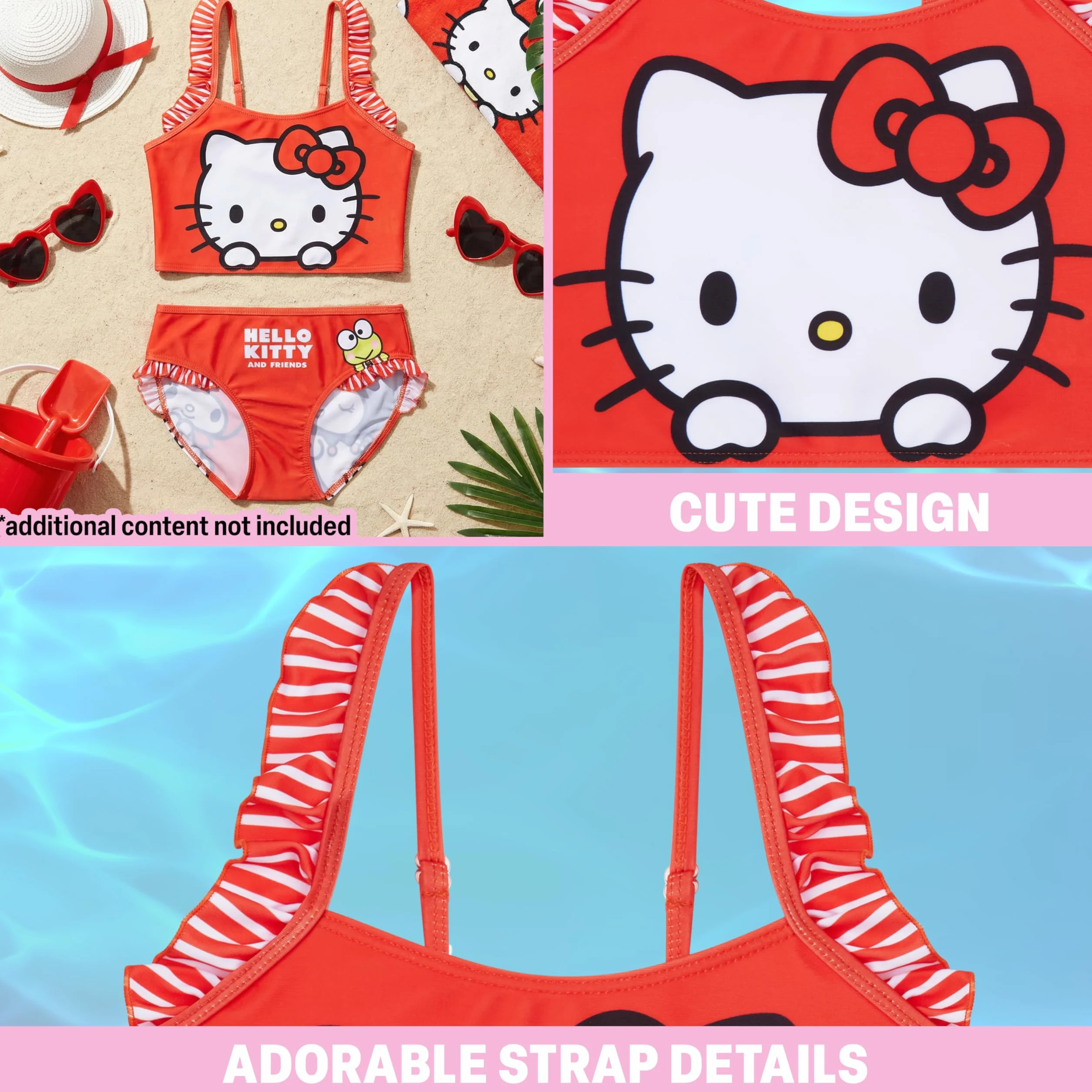 Patrulla Canina Peppa Pig Hello Kitty Bikini Niña Set 2 Piezas Ropa de Baño