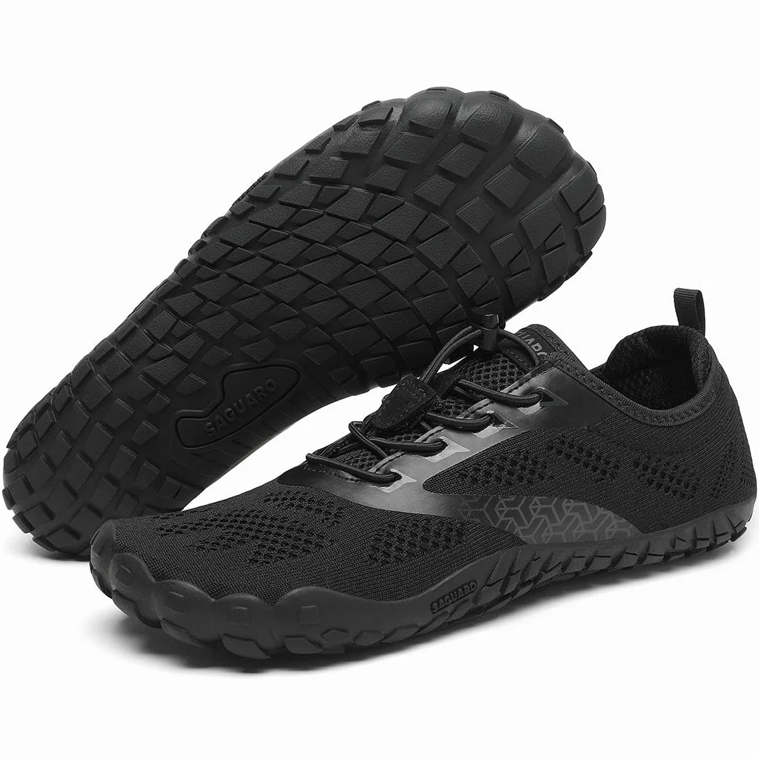 SAGUARO Zapatillas Minimalistas Barefoot Hombre Mujer - Ligeras Antideslizante Respirable - con Caja Tox Ancha y Suela Zero Drop