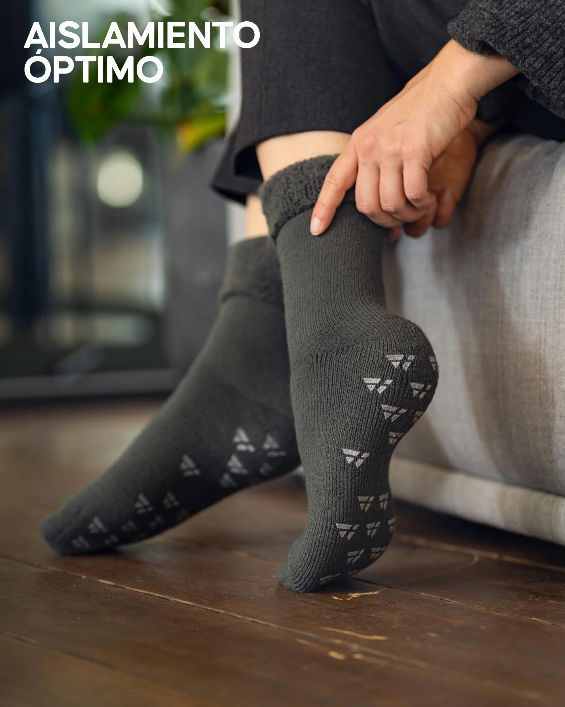 DANISH ENDURANCE Calcetines Térmicos Antideslizantes 2 Pack