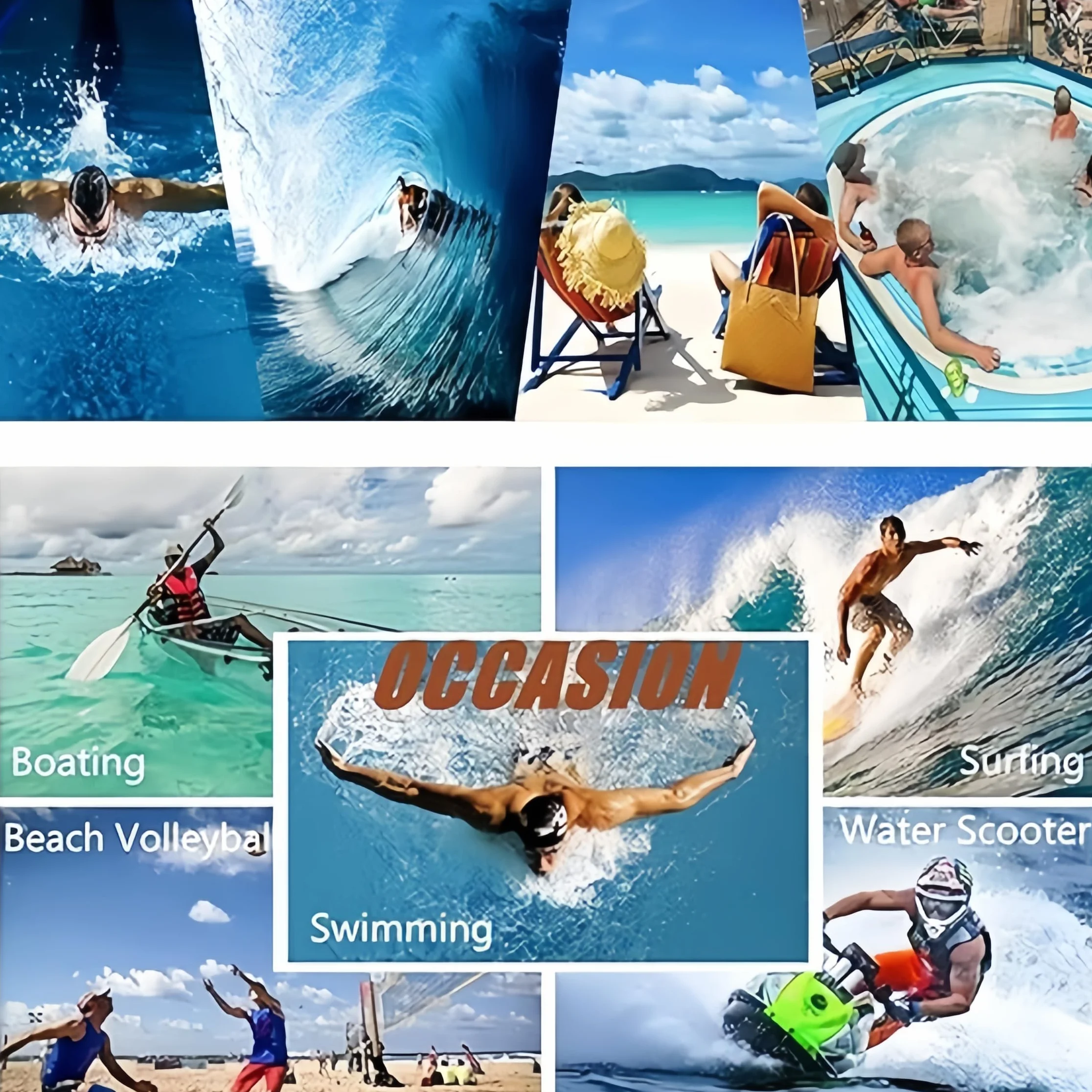 Bañador para Hombre Secado rápido Playa Surf Corriendo Pantalones Cortos de natación Boxeadores Ligero Shorts