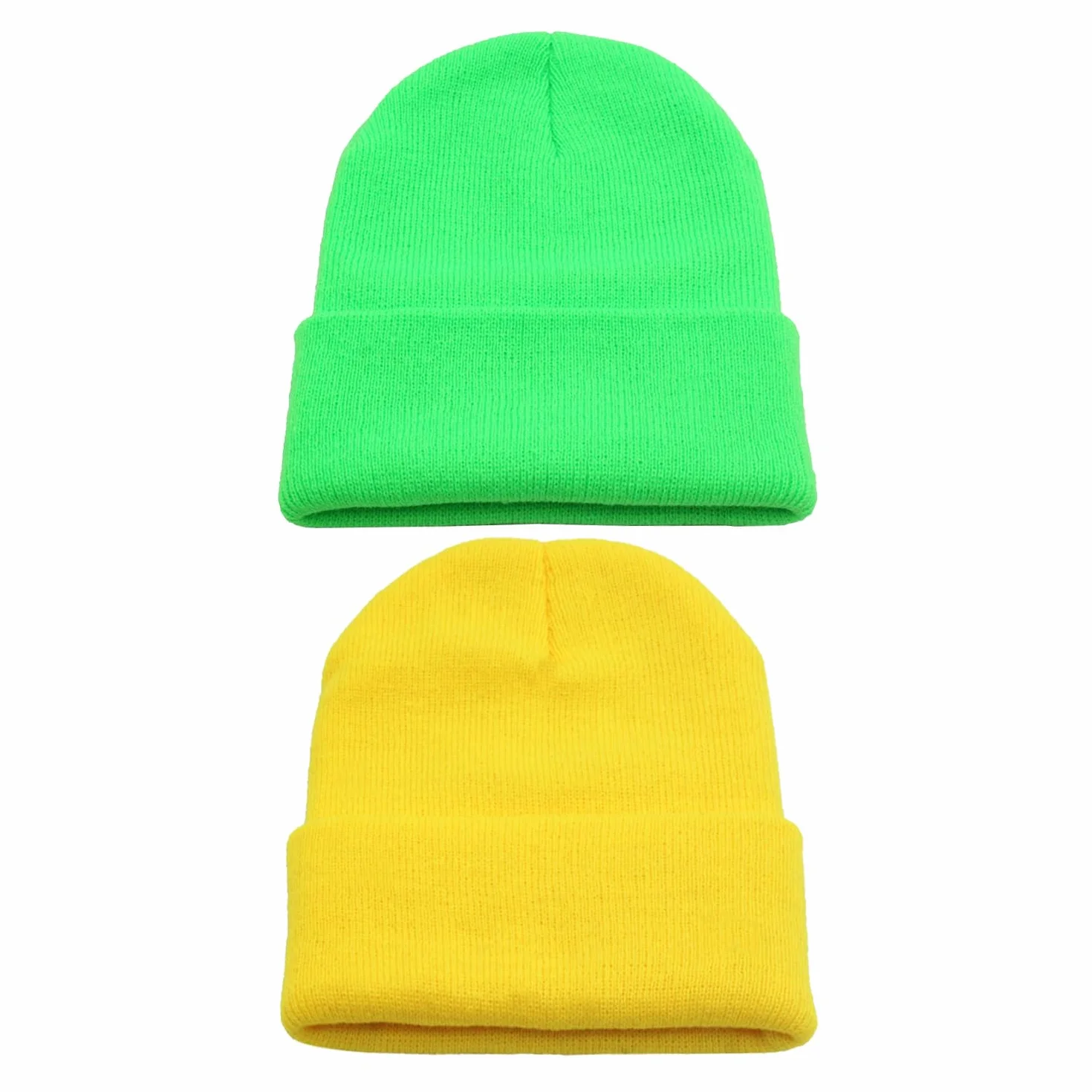 Gorros De Punto De 2 Piezas, Gorros De Lana Cálidos, Accesorios De Vestir
