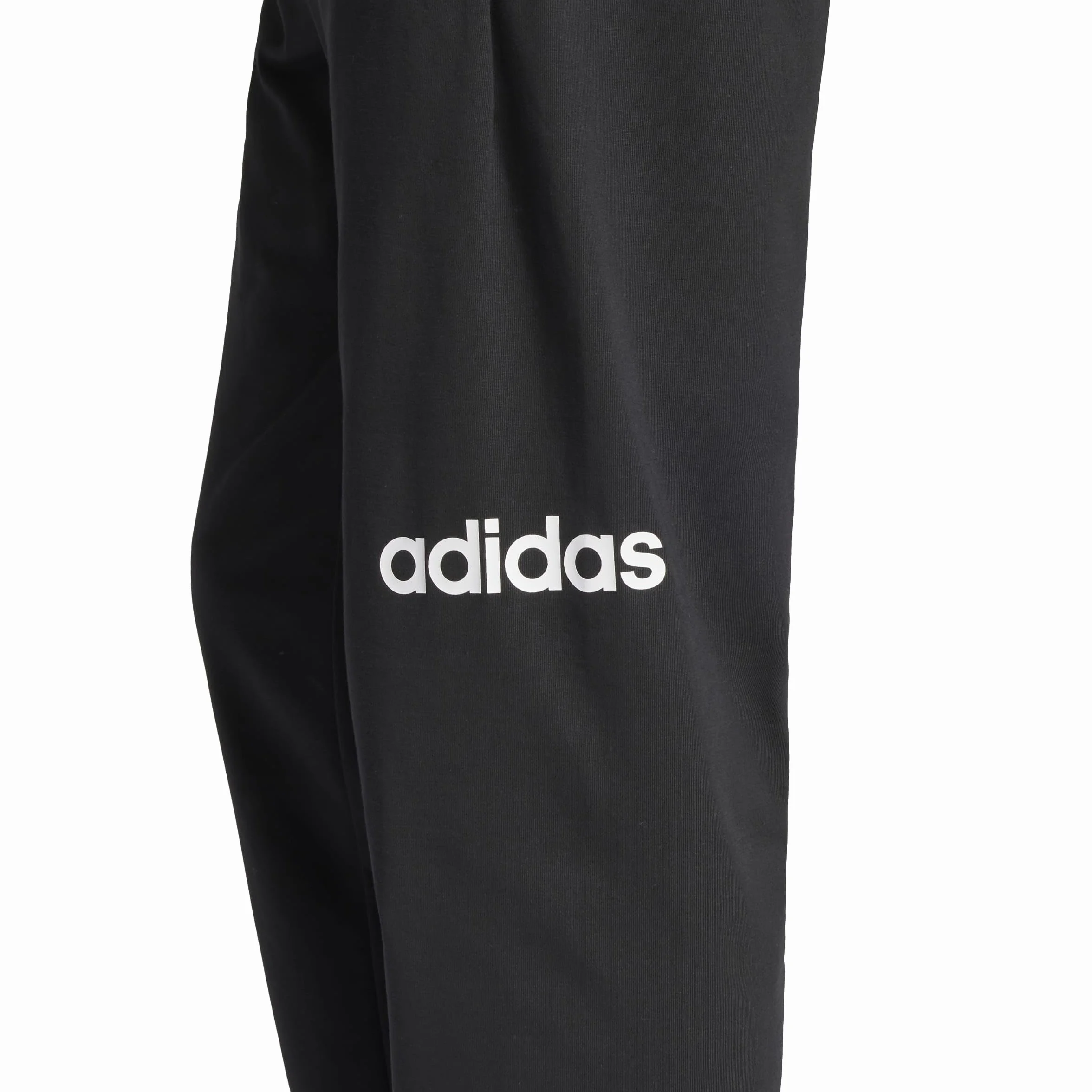 adidas Essentials Linear Single Jersey Pants Black White S