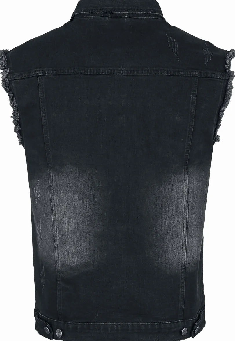 Chaleco vaquero gris Black Premium by EMP Hombre