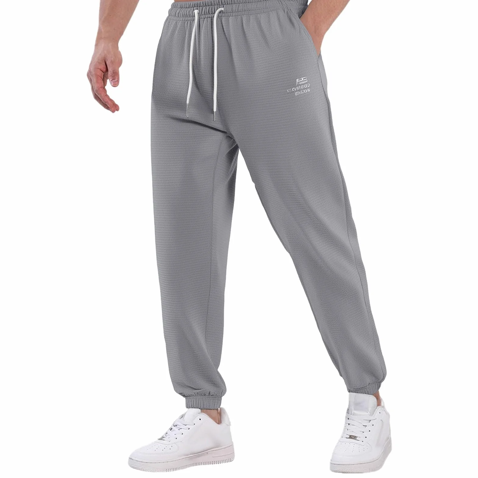 Pantalones de chándal para hombre de malla delgada transpirables verano