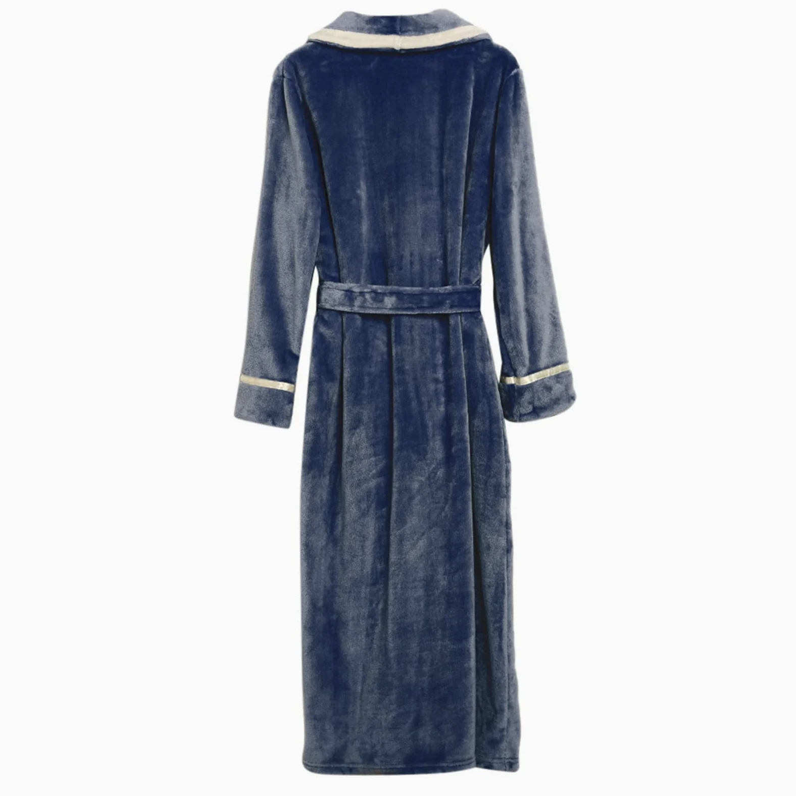 Albornoz de hombre de algodón, albornoz de mujer de microfibra, elegante, albornoz de microfibra para hombre y mujer, con bolsillos, capucha y cinturón, bata de noche larga muy suave para