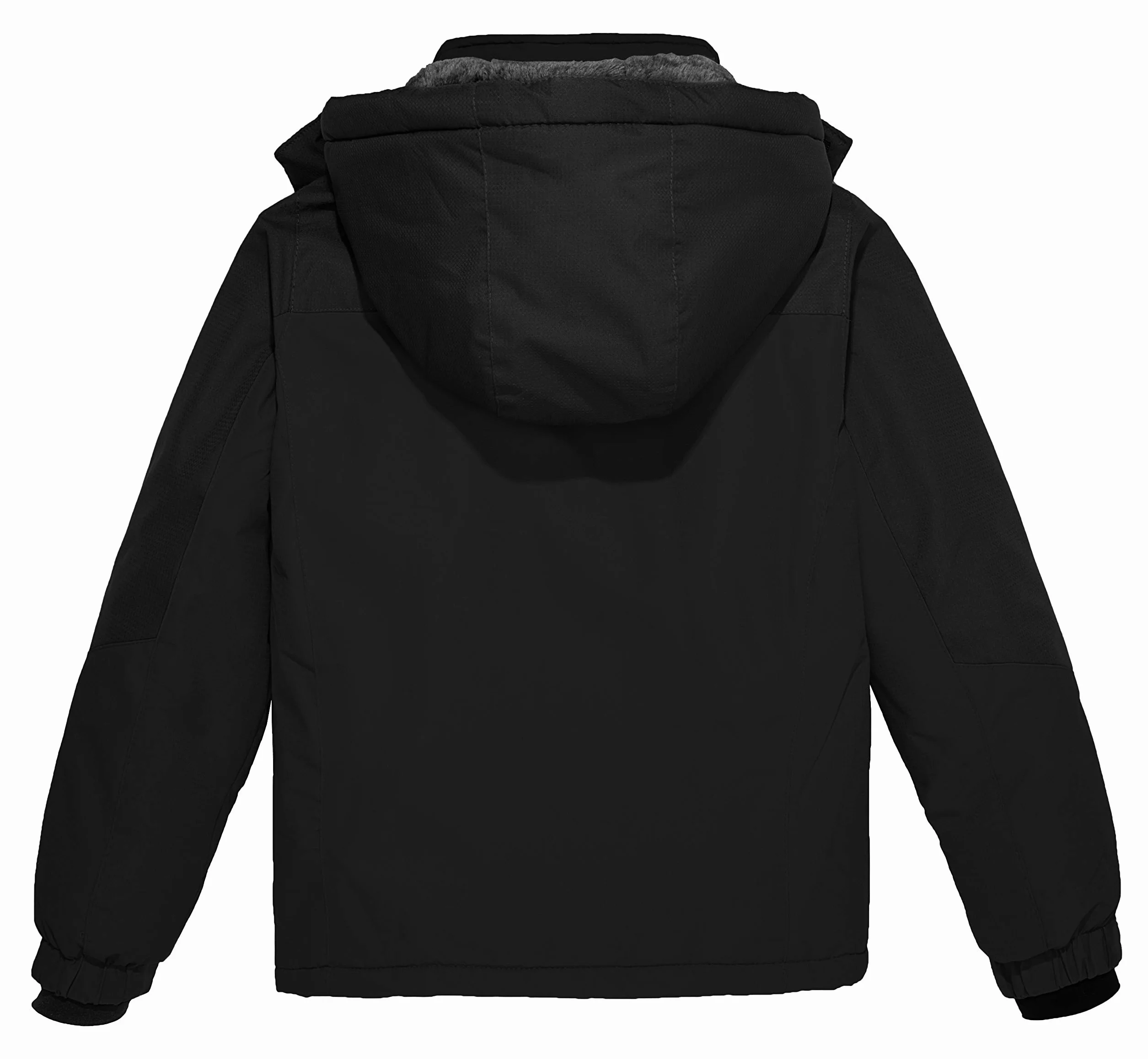 Wantdo Chaqueta de Esquí Impermeable Antiviento Parka con Capucha para Niño