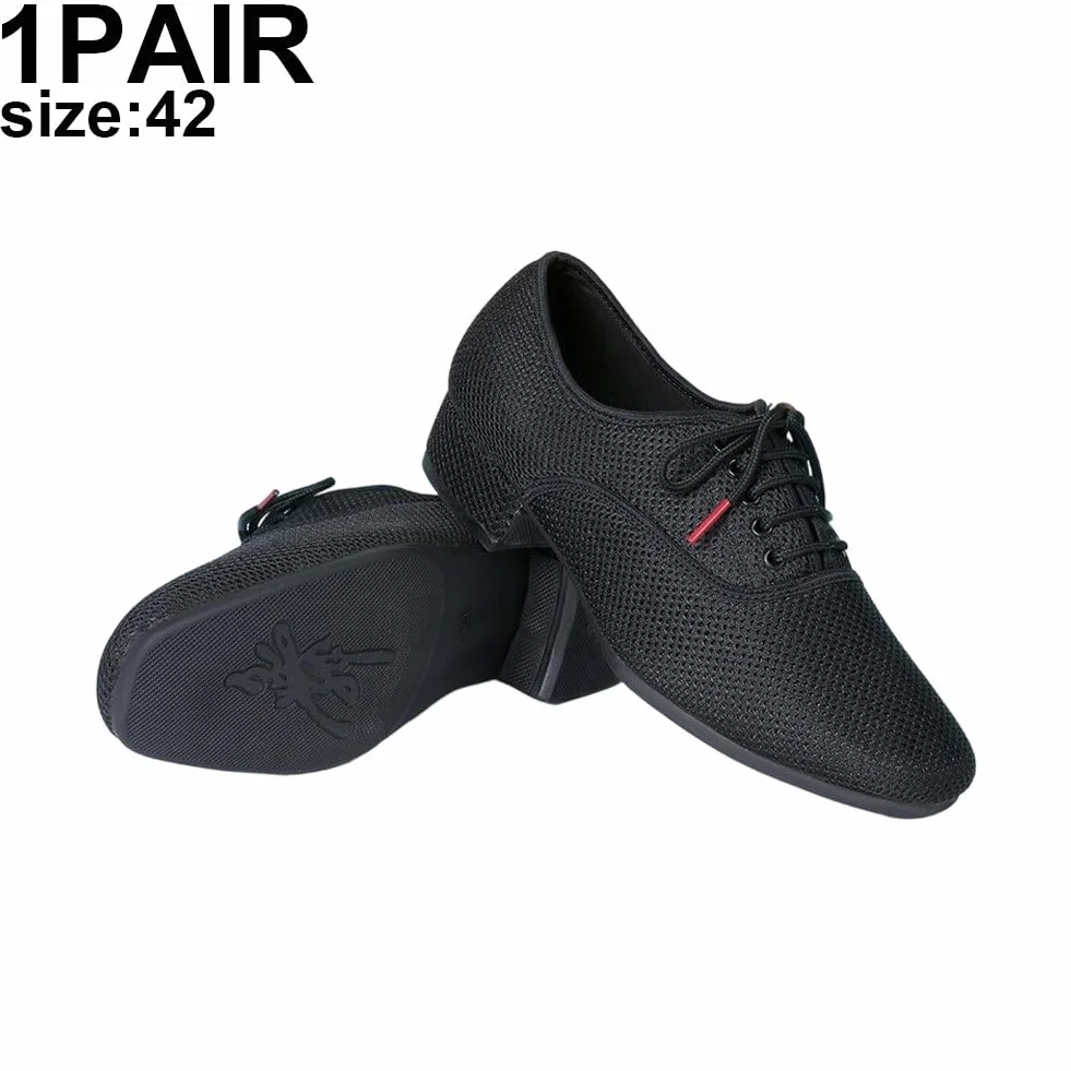 Zapatos De Baile De Salón para Hombre Elegantes con Cordones Negros Modernos Suela