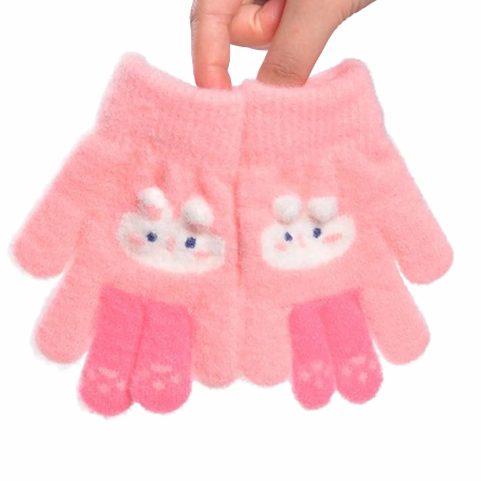 Guantes Térmicos Invierno para Niña 2-6 Años Elástico Punto