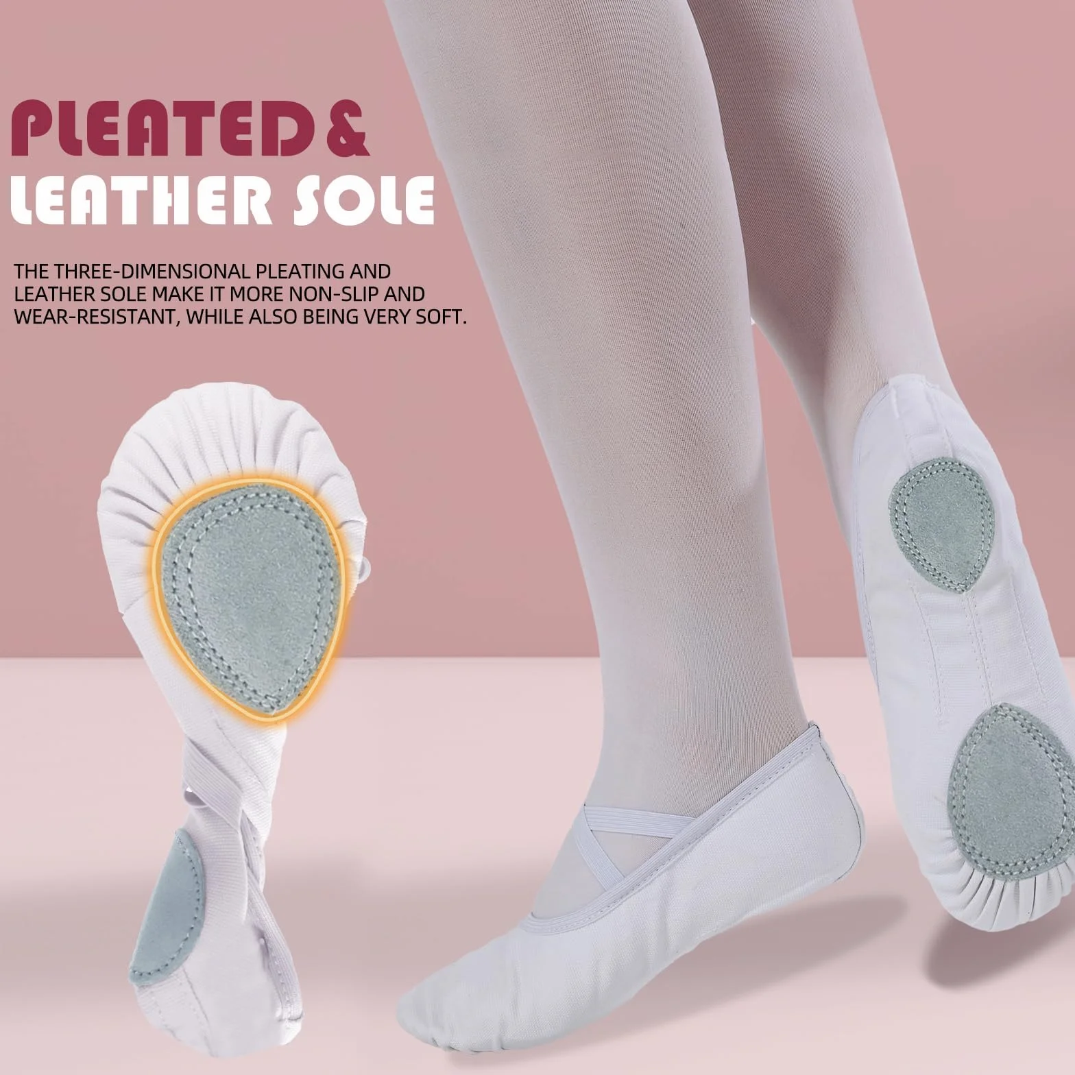 Acfoda Zapatillas Danza Lona Niñas Antideslizantes Calzado Ballet Gimnasia