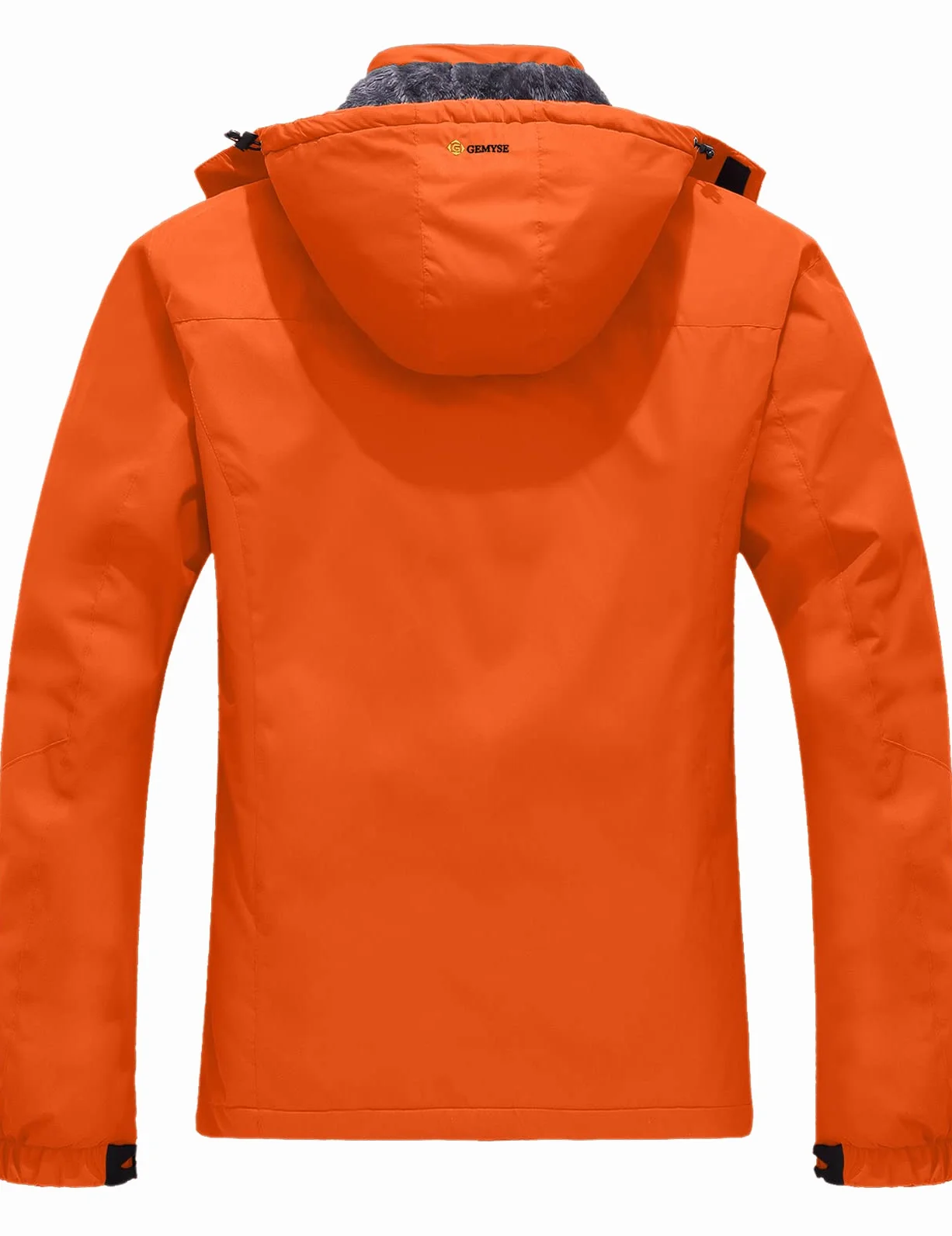 GEMYSE Chaqueta de Esquí Impermeable de Montaña para Hombre Abrigo de Invierno Antiviento con Capucha