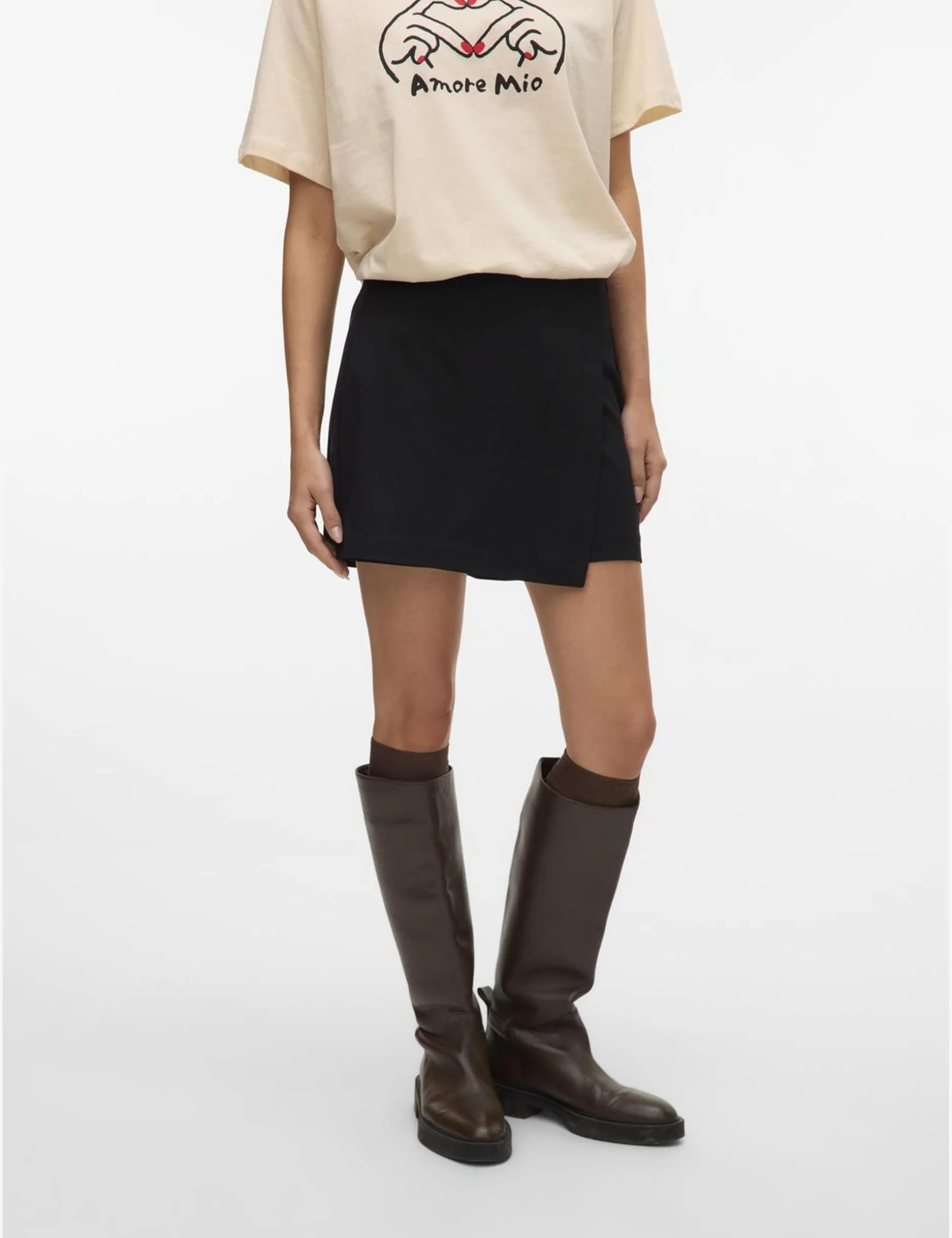 VERO MODA Vmmelina HW Short Skort Noos - Pantalón Corto Mujer Pack 1
