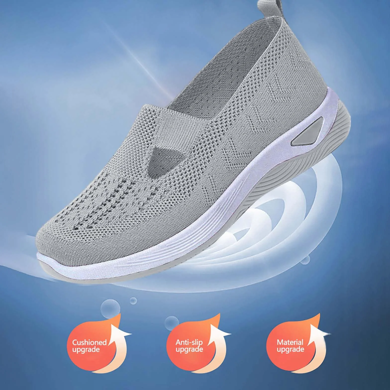 Zapatos Ortopédicos para Mujer con Malla Antideslizantes Cómodos Plataforma Ligeras para Caminar