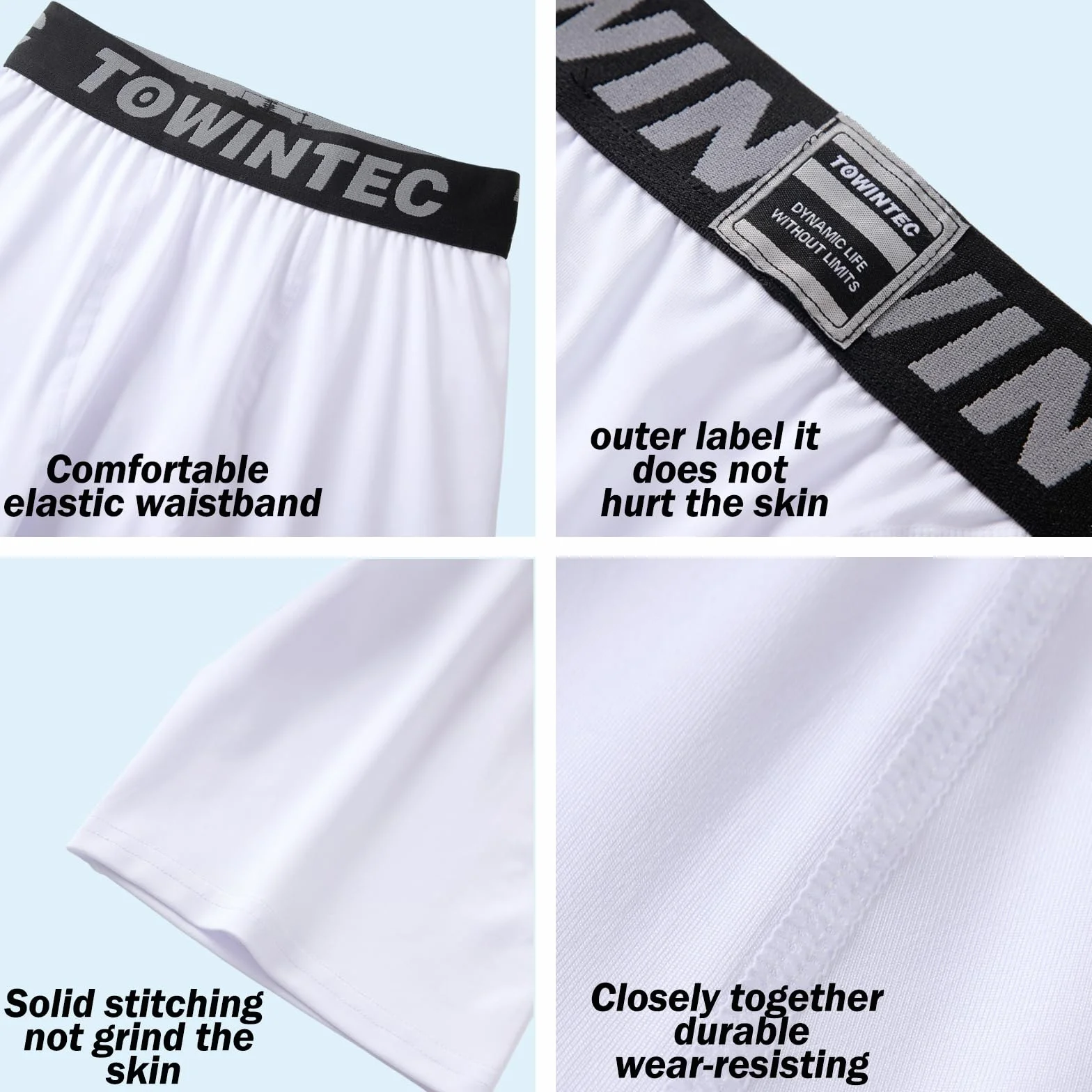 Pantalones Cortos de Compresión para Niños Transpirable Secado rápido Deporte Ropa Interior
