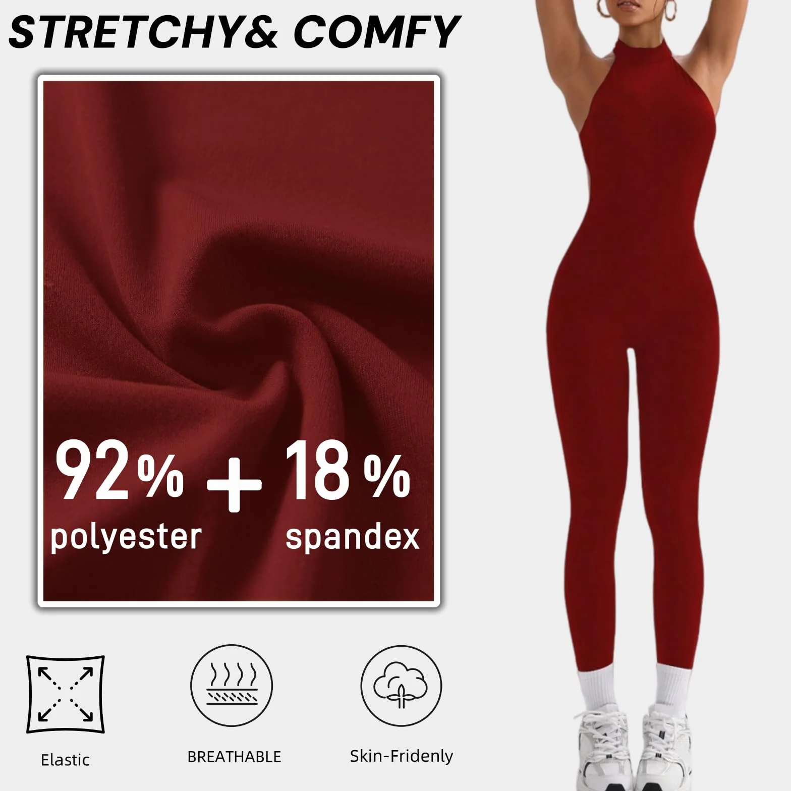 Mono de una pieza para mujer Deportivo sin Costuras Ajustado sin espalda Elástico Elegante Body Overol Ropa Deportiva Gimnasio Yoga