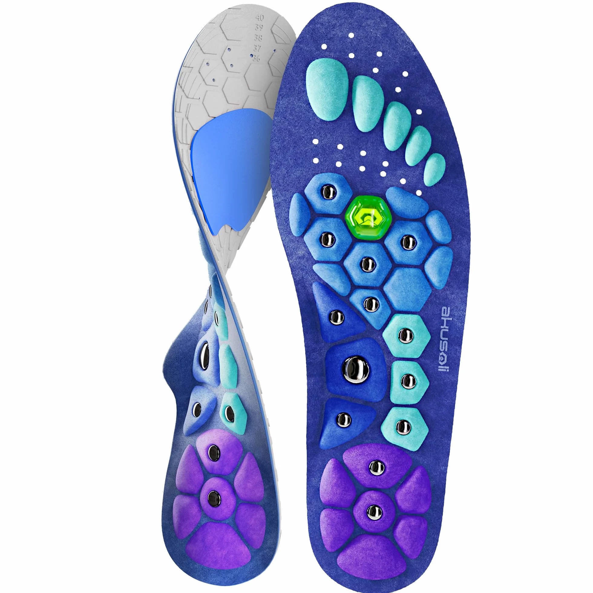 Akusoli Plantillas Mujer Hombre Gel Soporte Arco Absorción Impactos EU36-41.5