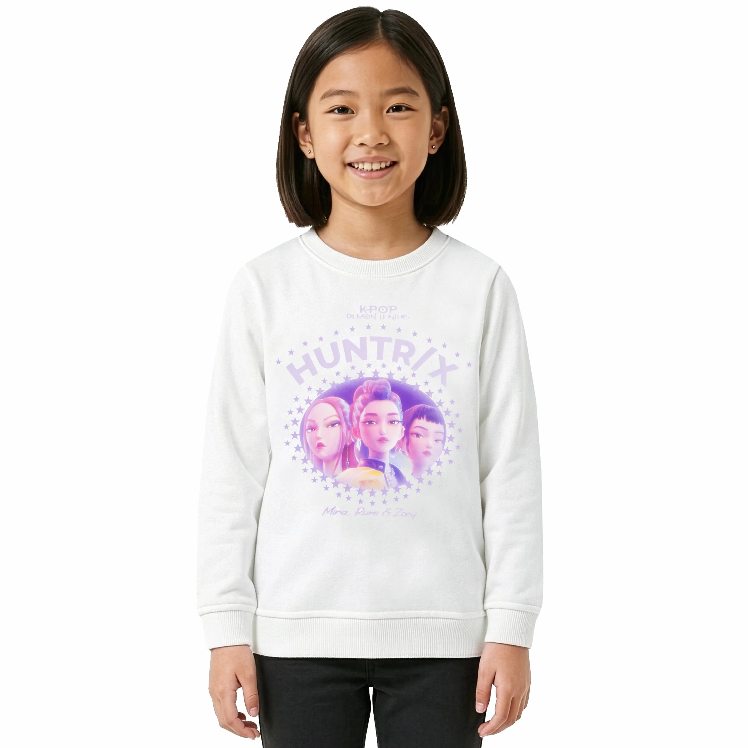 KPop Demon Hunters Sudadera Niña Mira Rumi Zoey Sweatshirt Copas Huntrix
