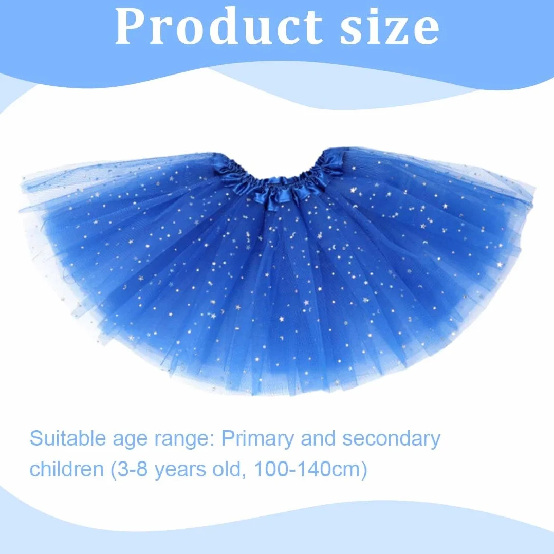 Falda tul niña azul 2-7 años tutus para niñas