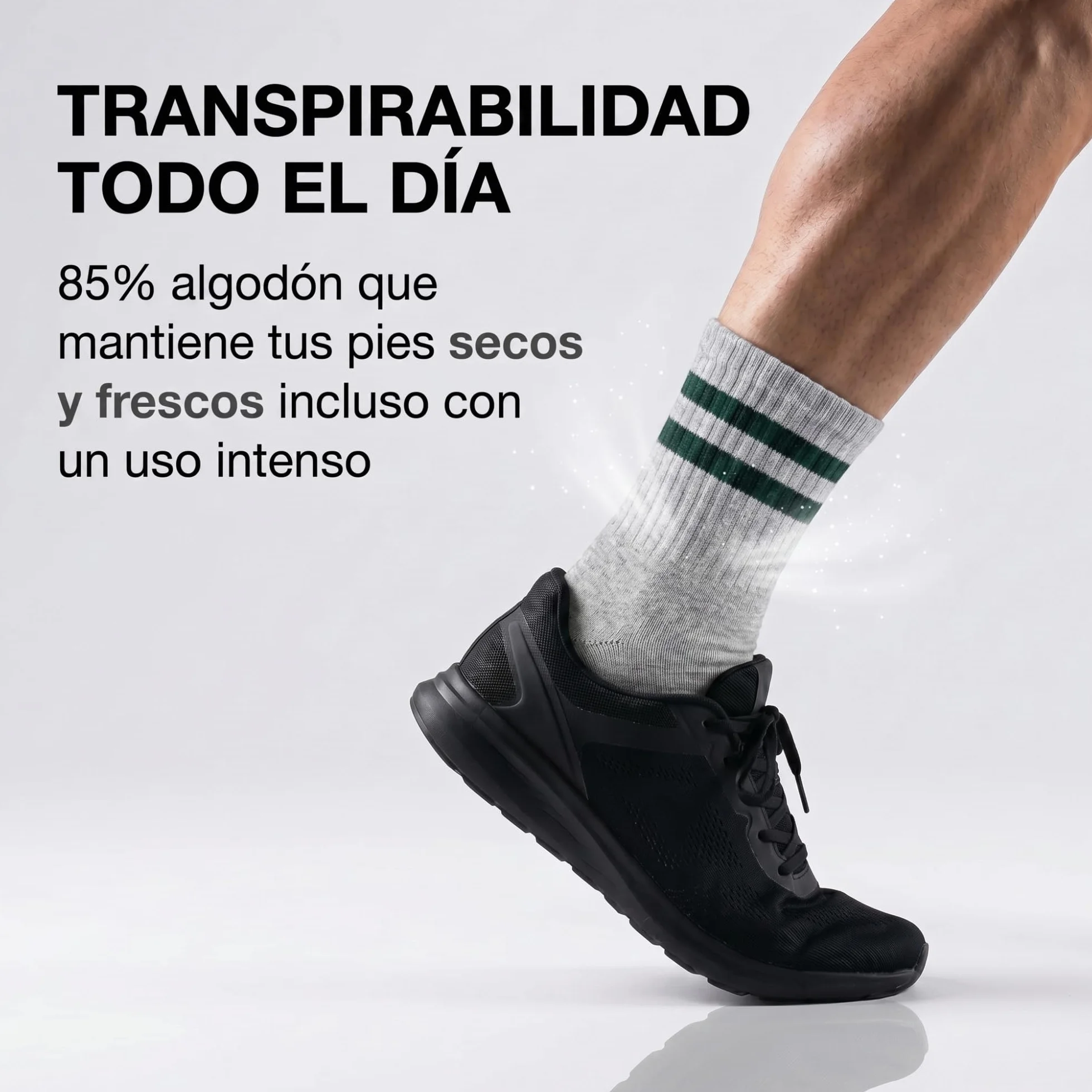 Calcetines Deporte Algodón Transpirables Running Gym Fitness Hombre Mujer