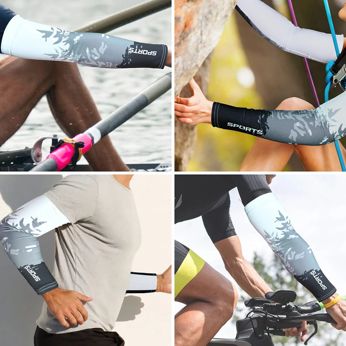 flintronic Manguitos de Enfriamiento para Brazos, Protección UV, Guantes Absorbentes para Conducir, Ciclismo
