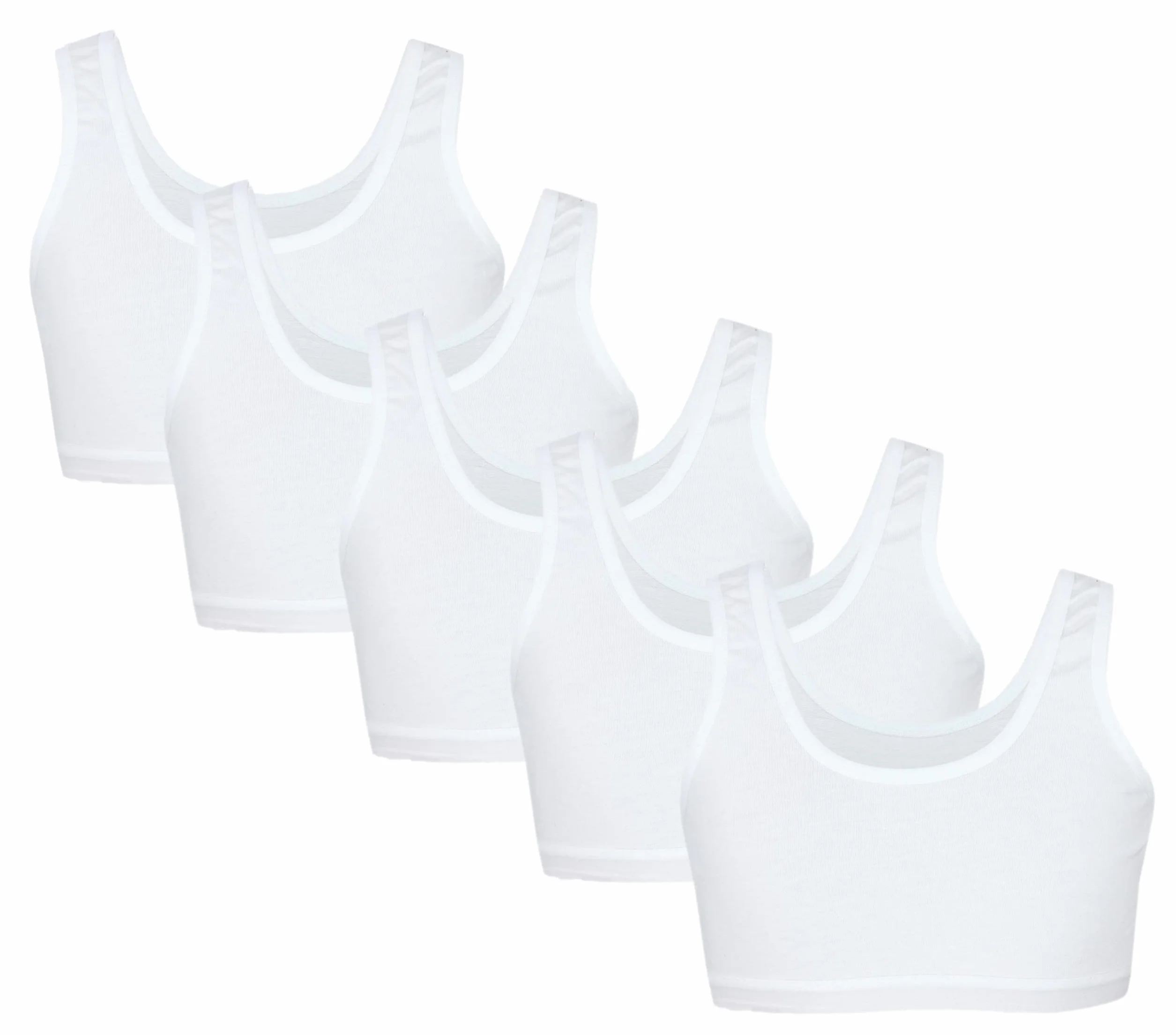 TupTam Top Sujetador para Niñas Tirantes Anchos Pack de 5