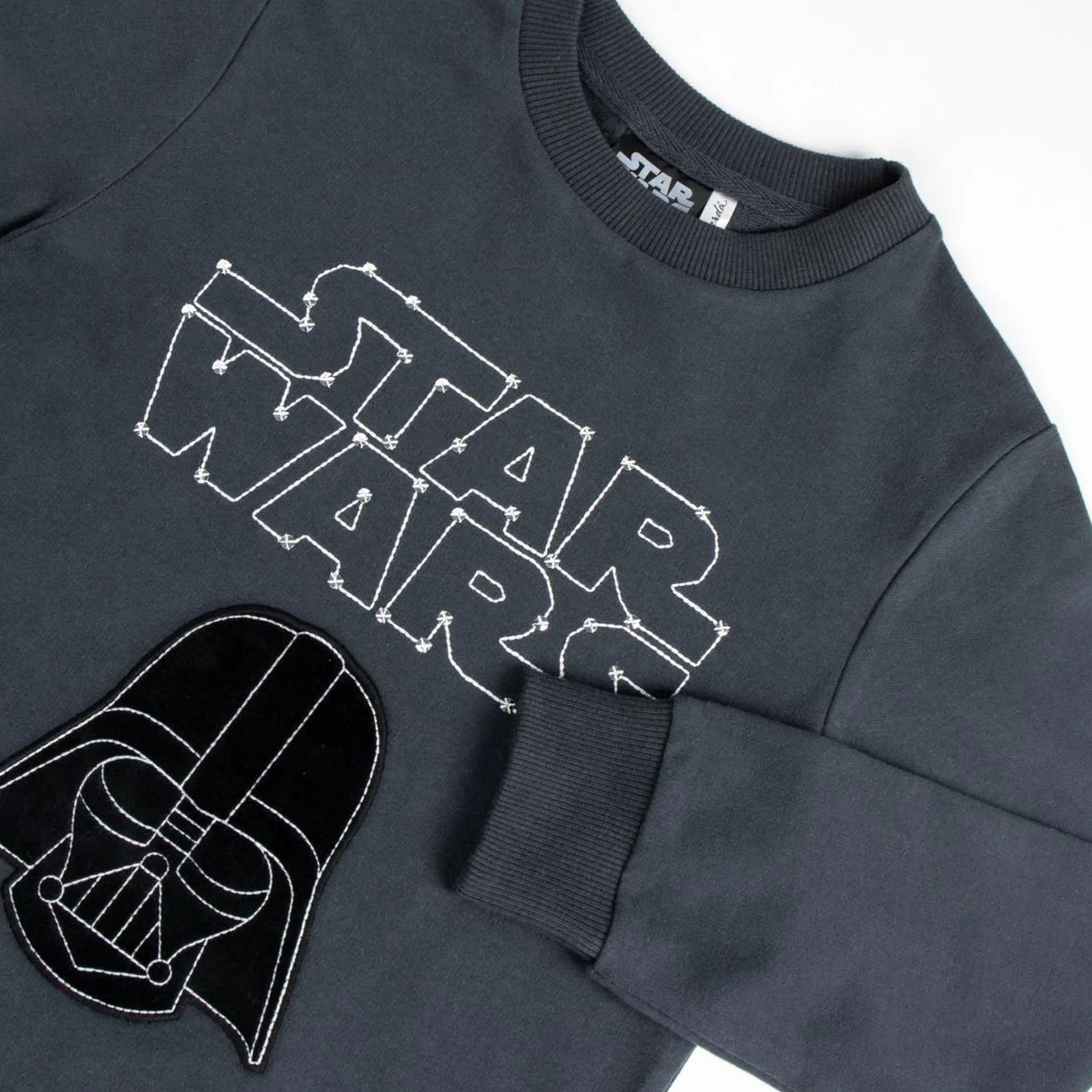 Star Wars Sudadera sin Capucha Niño Gris Oscuro 14 Años