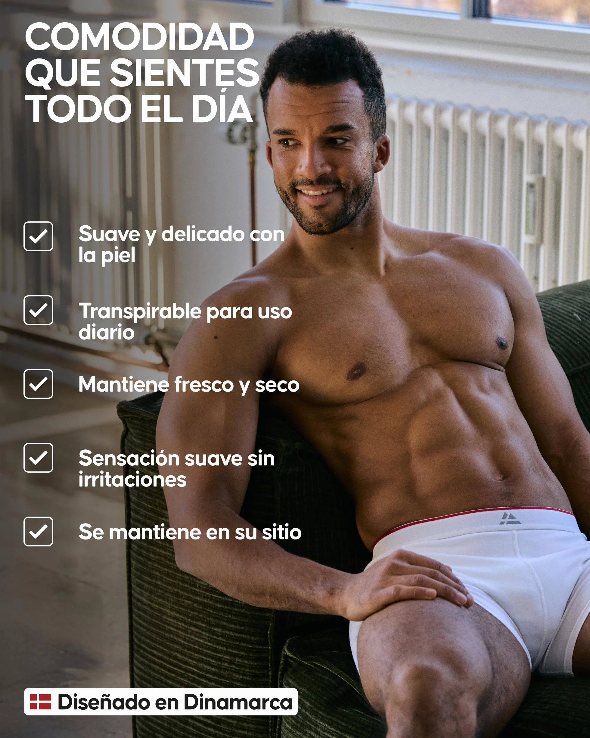DANISH ENDURANCE Calzoncillos Hombre Boxer de Bambú, Suaves y Elásticos, 3, 6 o 10 Pack