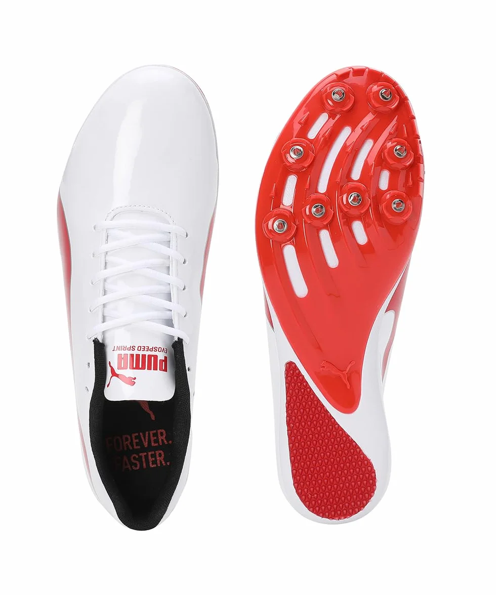 PUMA Evospeed Sprint 14.5 Zapatillas para Correr Spikes Unisex Sun Stream/Black/White