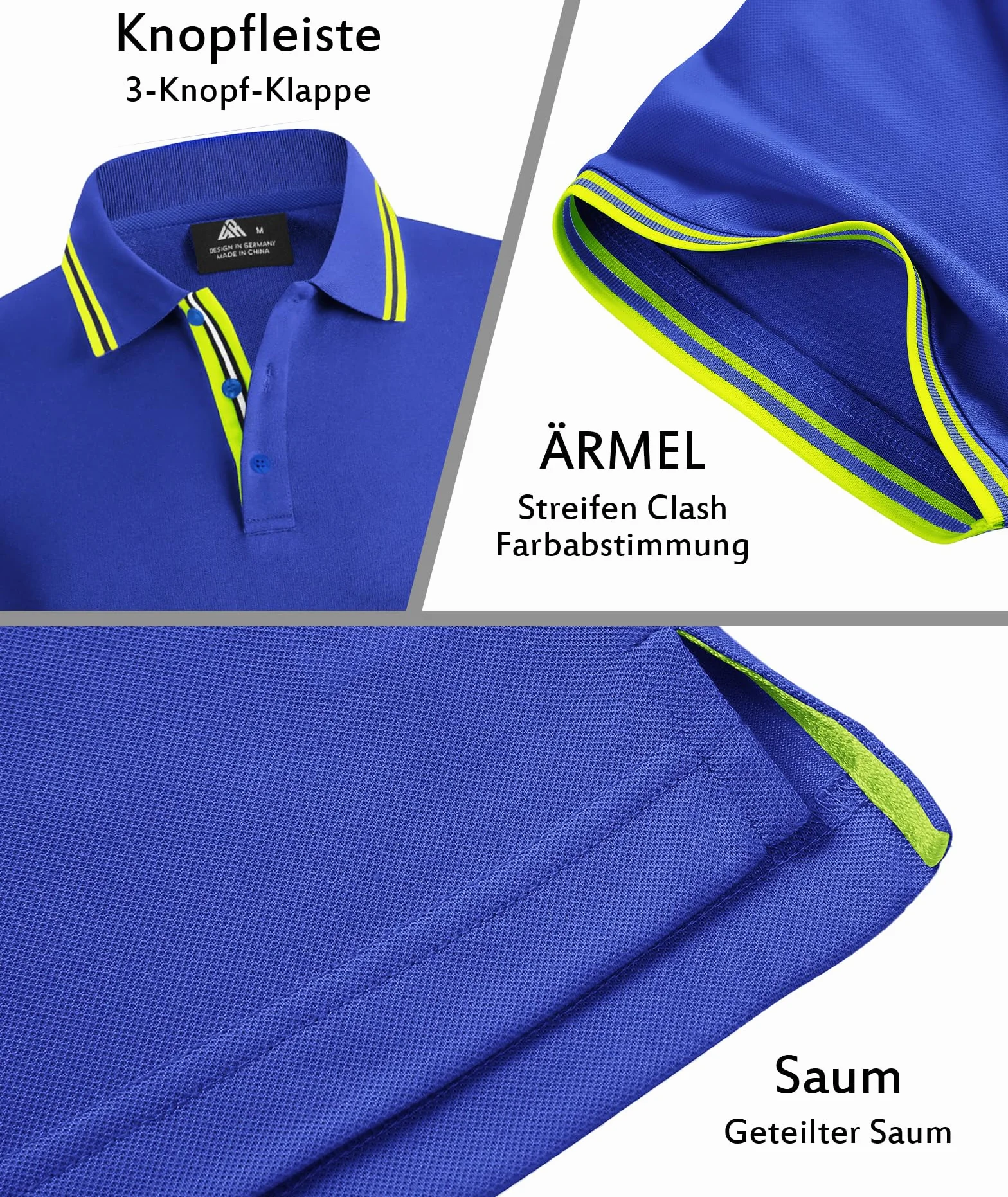 SwissWell Polo Hombre Manga Corta Secado Rápido Golf Deportivo Camiseta Tenis Transpirable Verano