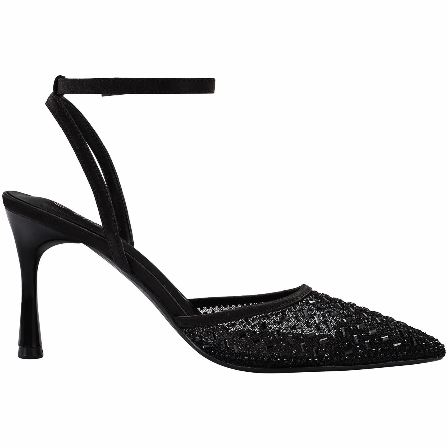 PIZZ ANNU Tacones Mujer Zapatos Tacon Vestir Pitillos Destalonados Tira Tobillo Ajustable