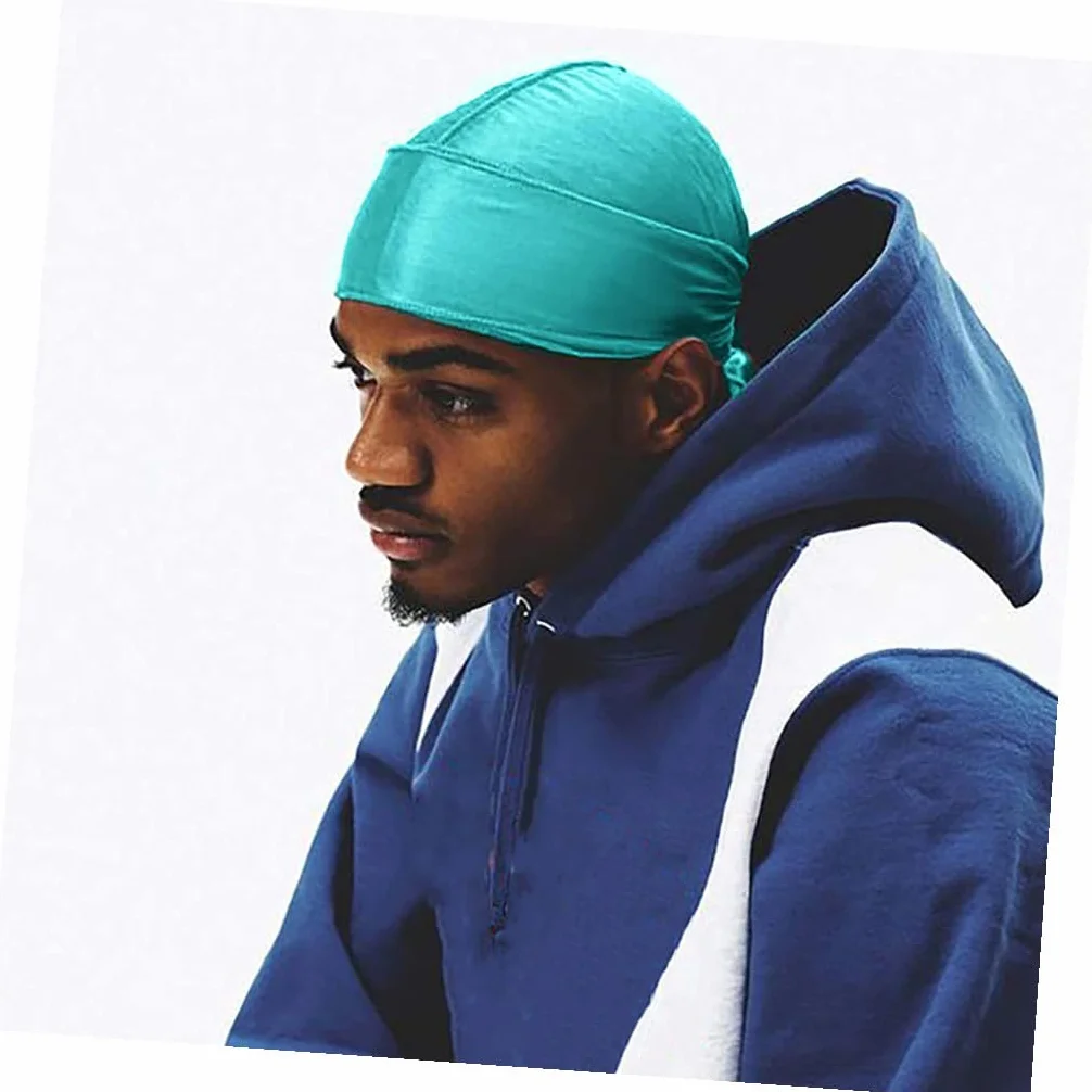 8 Turbantes Piratas de Satén para Ondas de Cabello, Diseño Largo y Cómodo, Gorro Elástico Unisex para Dormir y Estilo Pirata Color Aleatorio