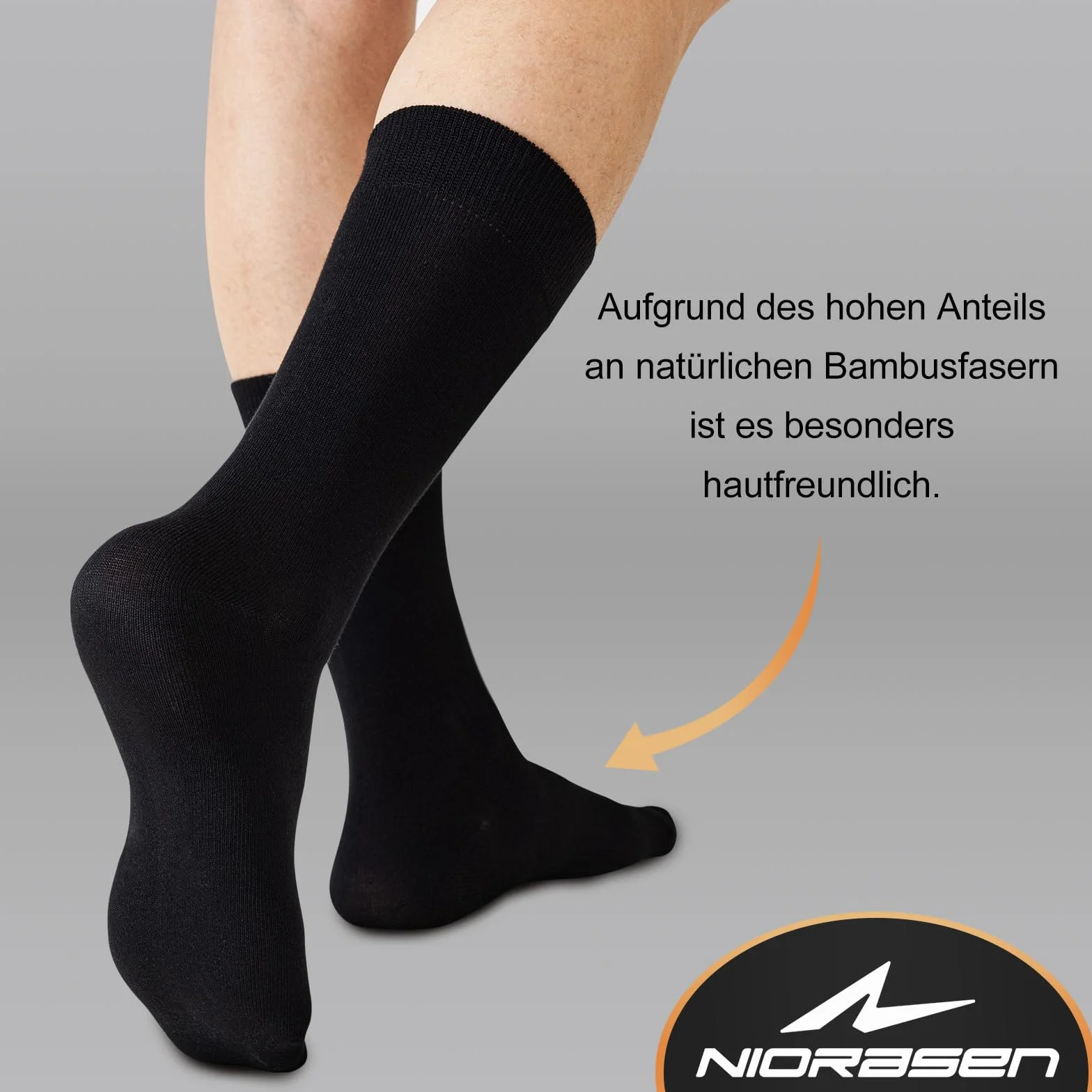 Calcetines de Bambú Transpirables para Hombre y Mujer 6 Pares, Calcetines de Negocios con Caja de Regalo