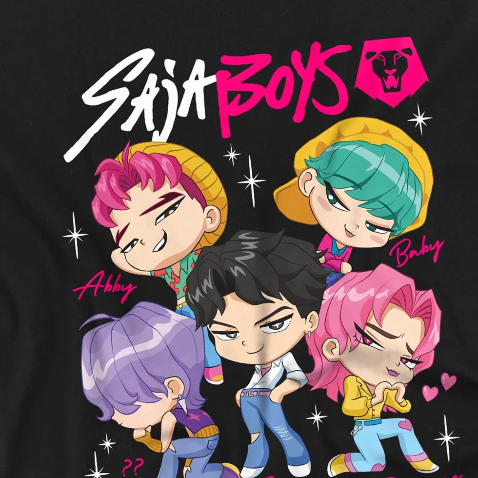 KPOP Demon Hunters - Saja Boys Chibi Poster Kids T Shirt