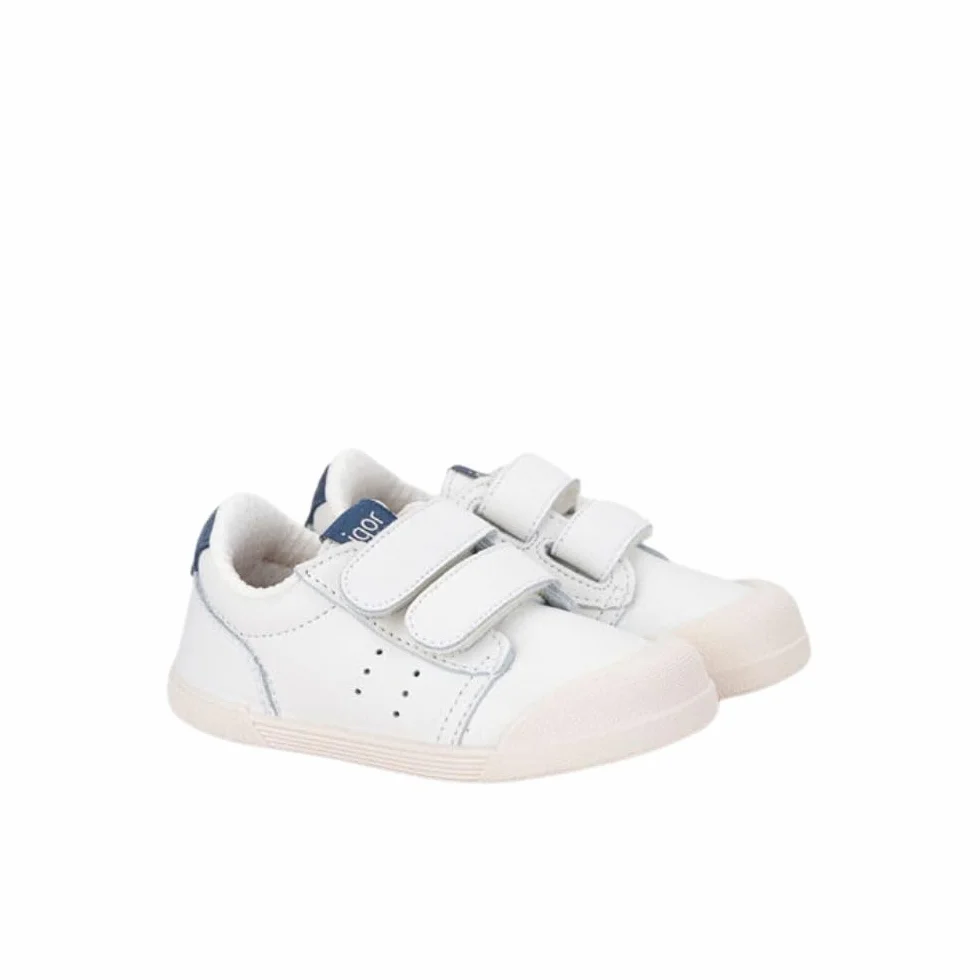 IGOR Deportivo COLEGIAL Tennis Cierre VELCROS Blanco-Jeans