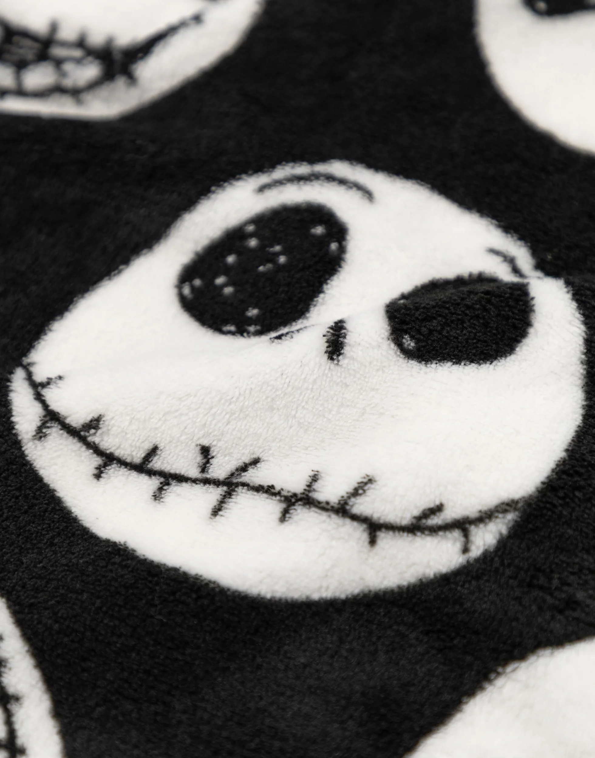 Disney Suéter Polar Negro Jack Skellington Pesadilla Antes de Navidad para Mujer Manga Larga Halloween Ropa Informal