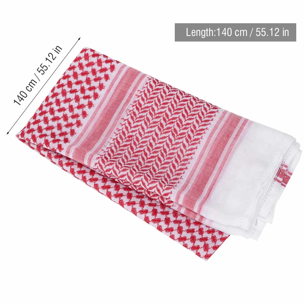Hztyyier Hijab árabe poliéster turbante musulmán keffiyeh para hombres adultos orar pañuelo en la cabeza