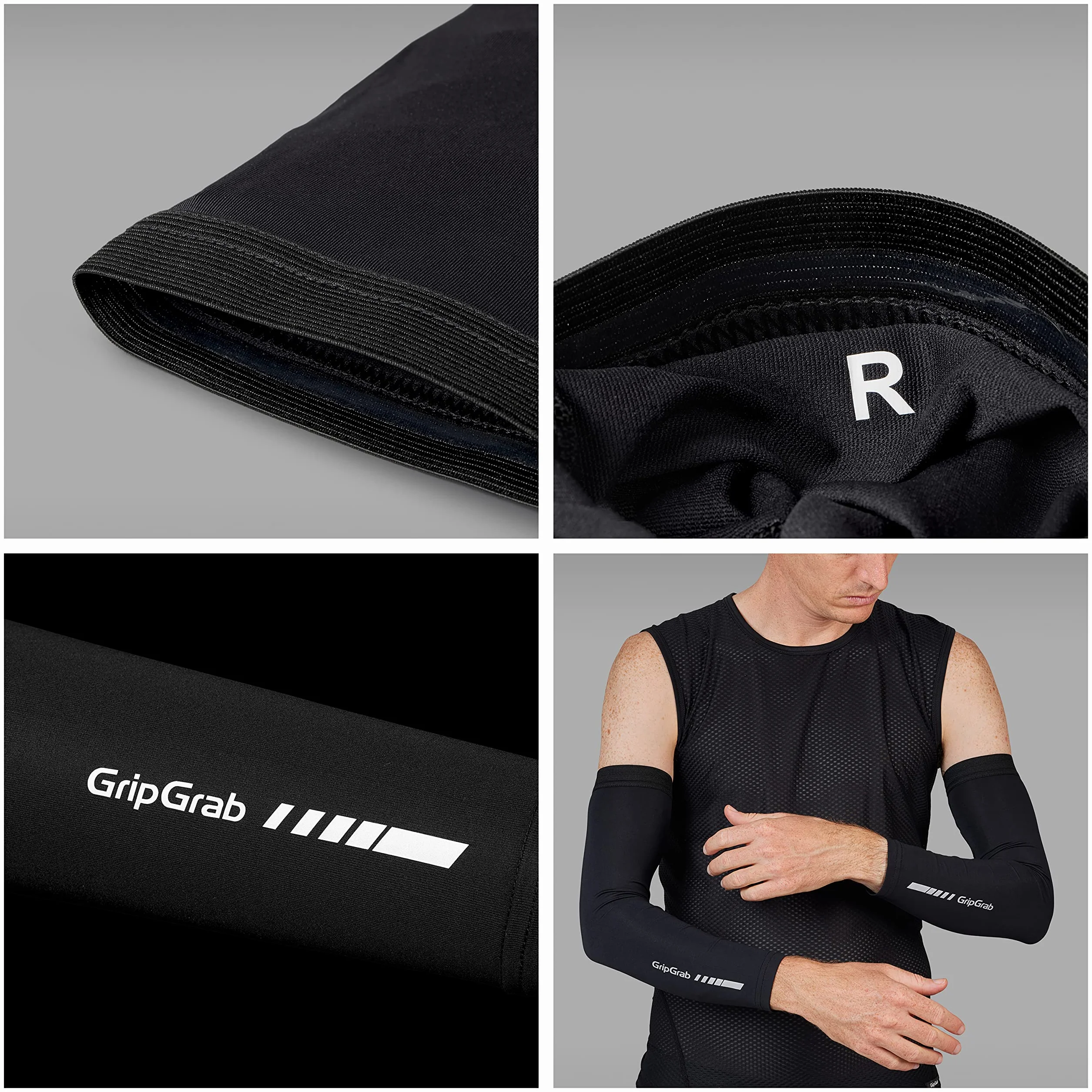 GripGrab Manguitos Ciclismo UPF 50+ Protección Solar Antideslizantes Ligeros Transpirables