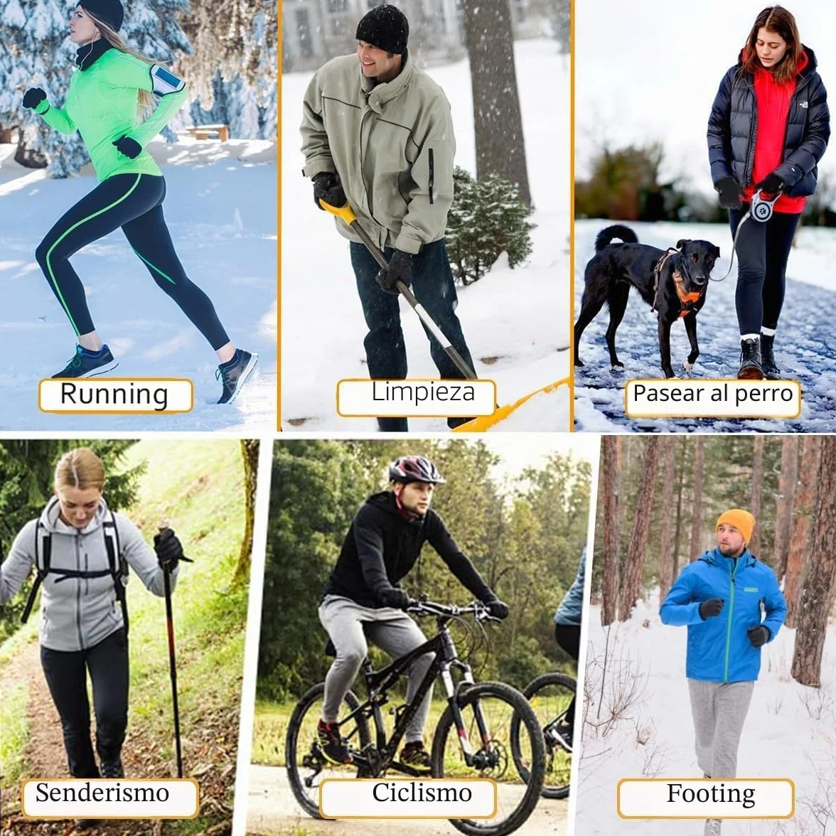 COTOP Guantes de Invierno Táctiles a Prueba de Viento para Ciclismo Caza y Camping