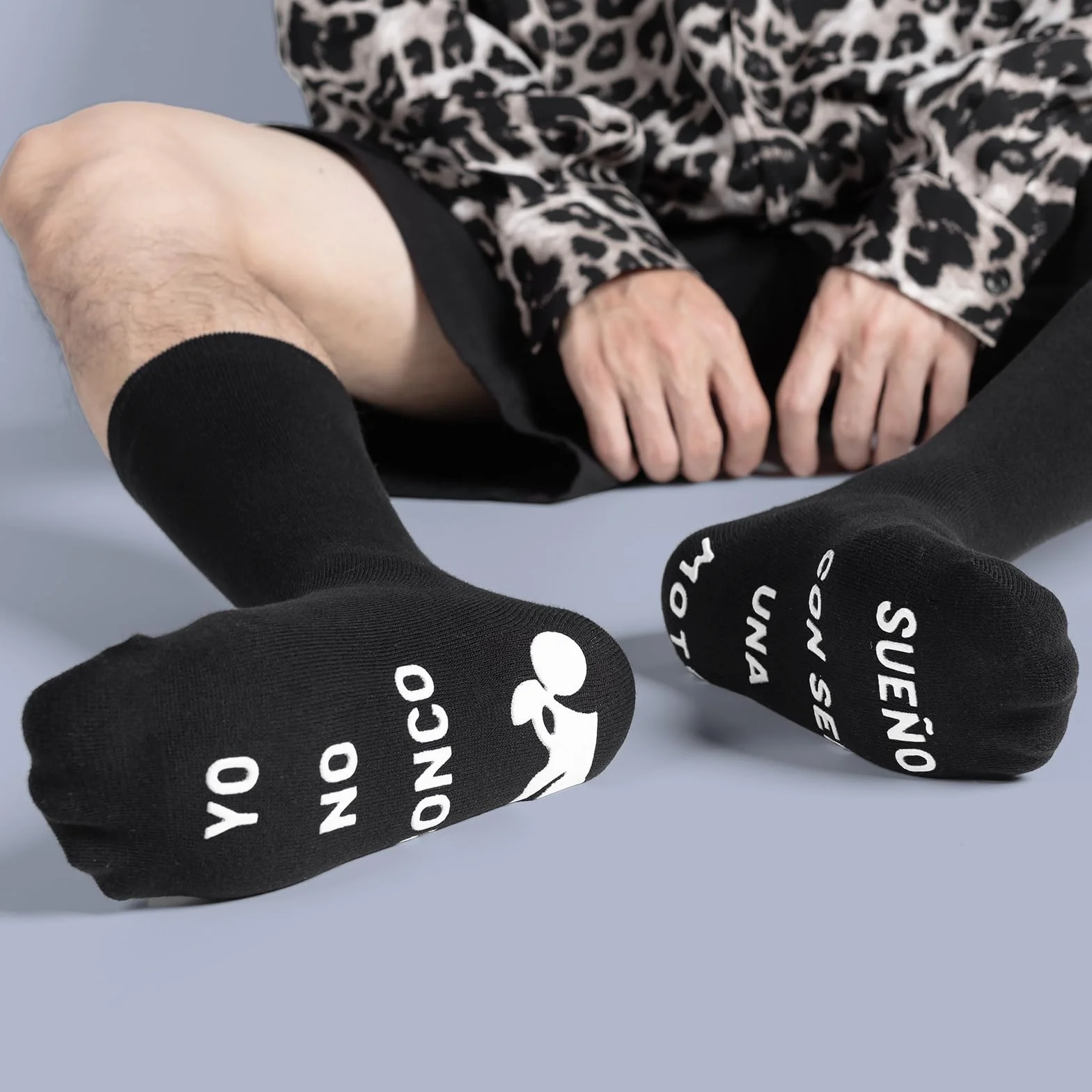 BONANGEL Calcetines Hombre Divertidos Moto Antideslizantes Algodón 39-46 Regalos Originales