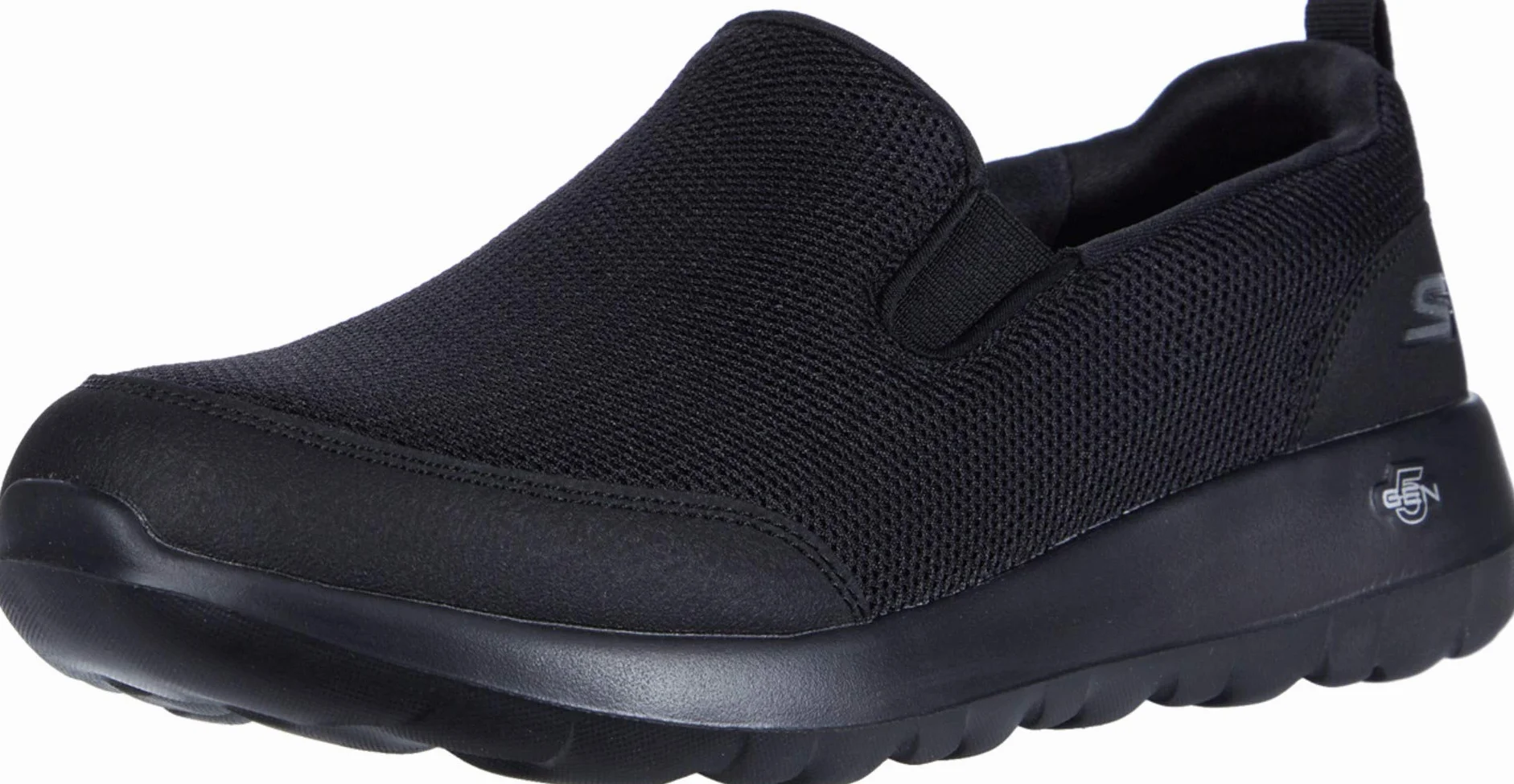Skechers Go Walk MAX Clinched Athletic Mesh Double Gore Slip On Walking Shoes for Men