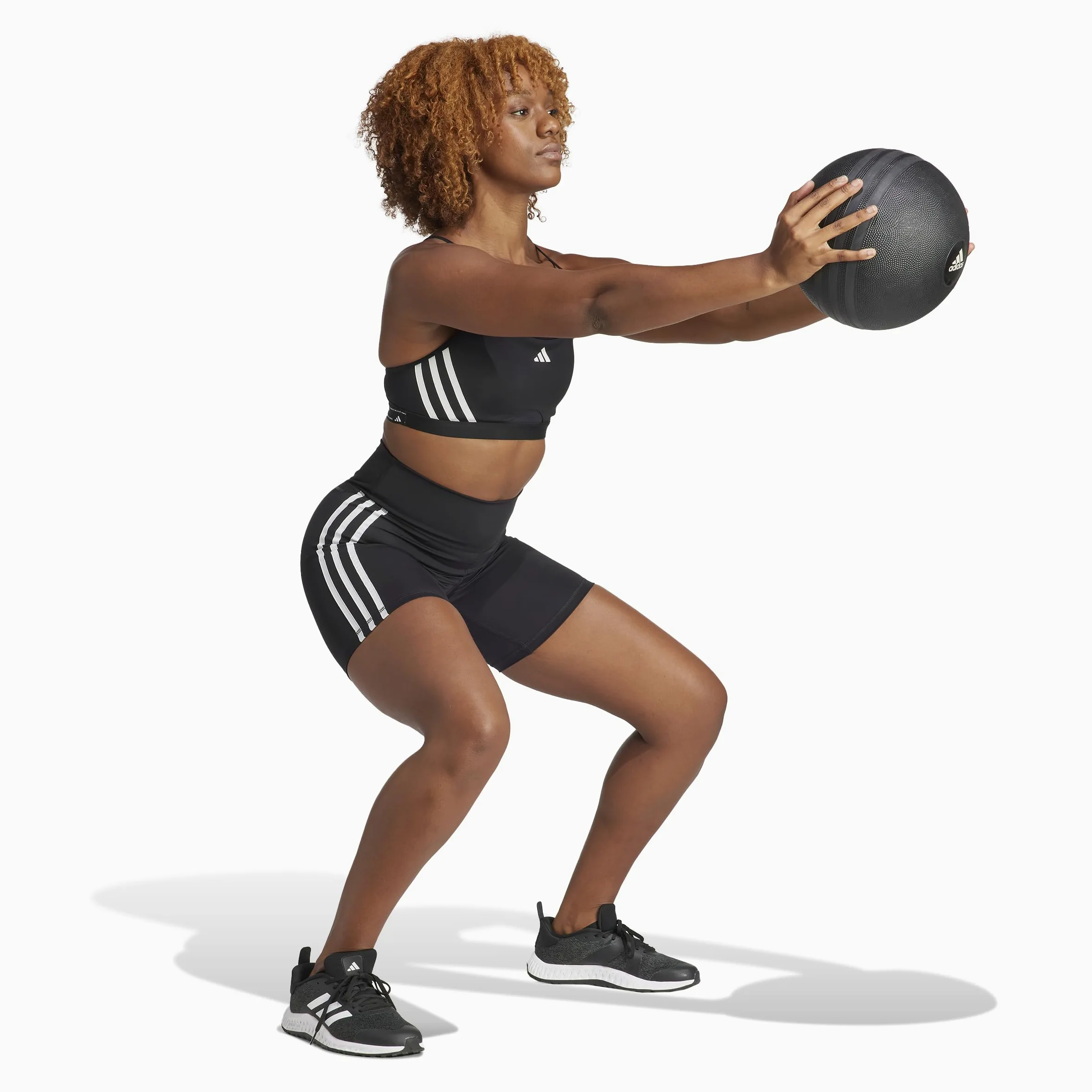 Adidas Mujer AeroReact Training 3Stripes Bra
