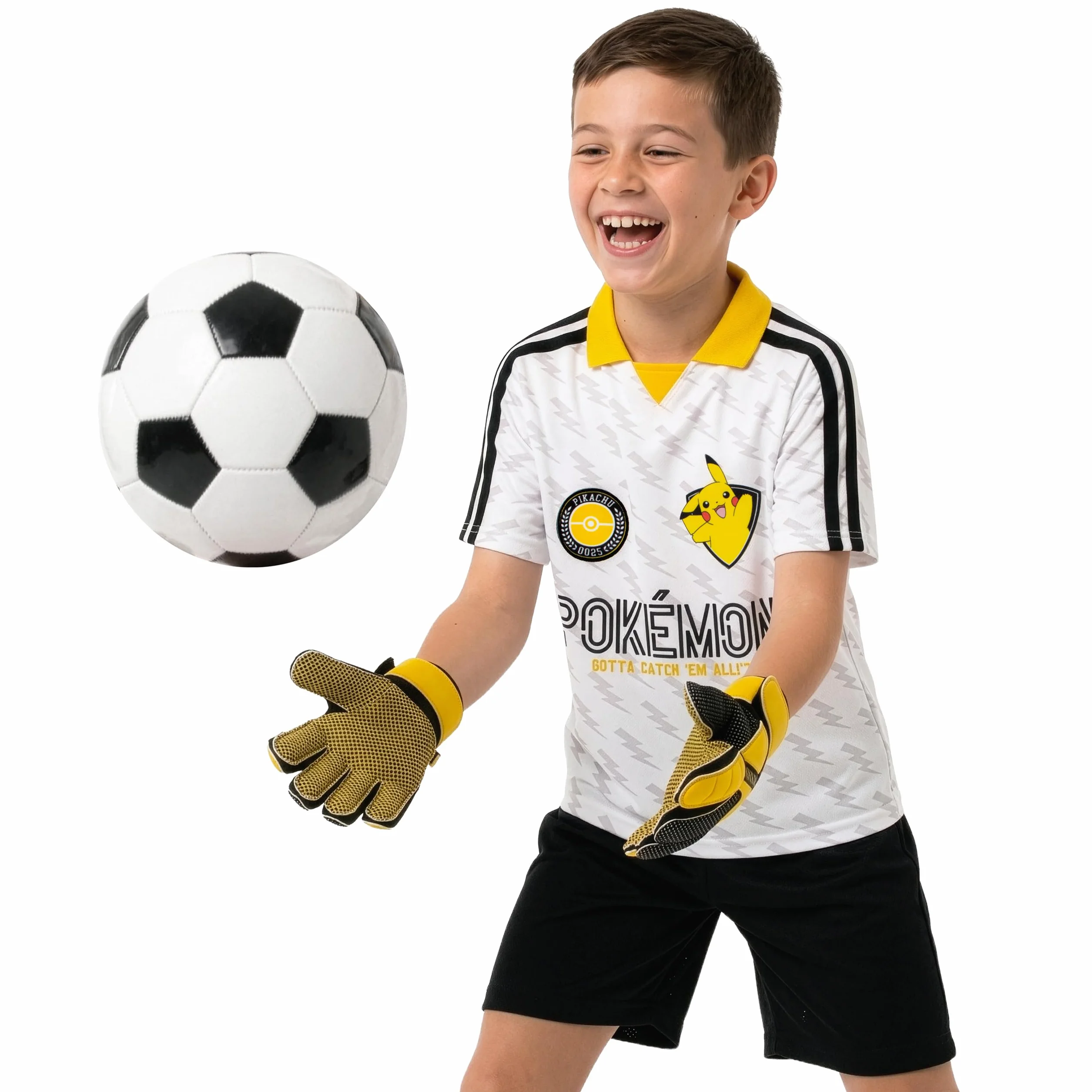 Pokémon Camiseta De Fútbol Oversize Niño Pikachu Jersey