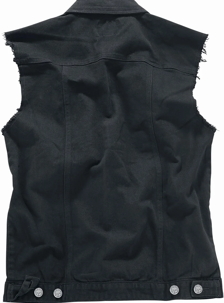 EMP Hombre Chaleco vaquero negro
