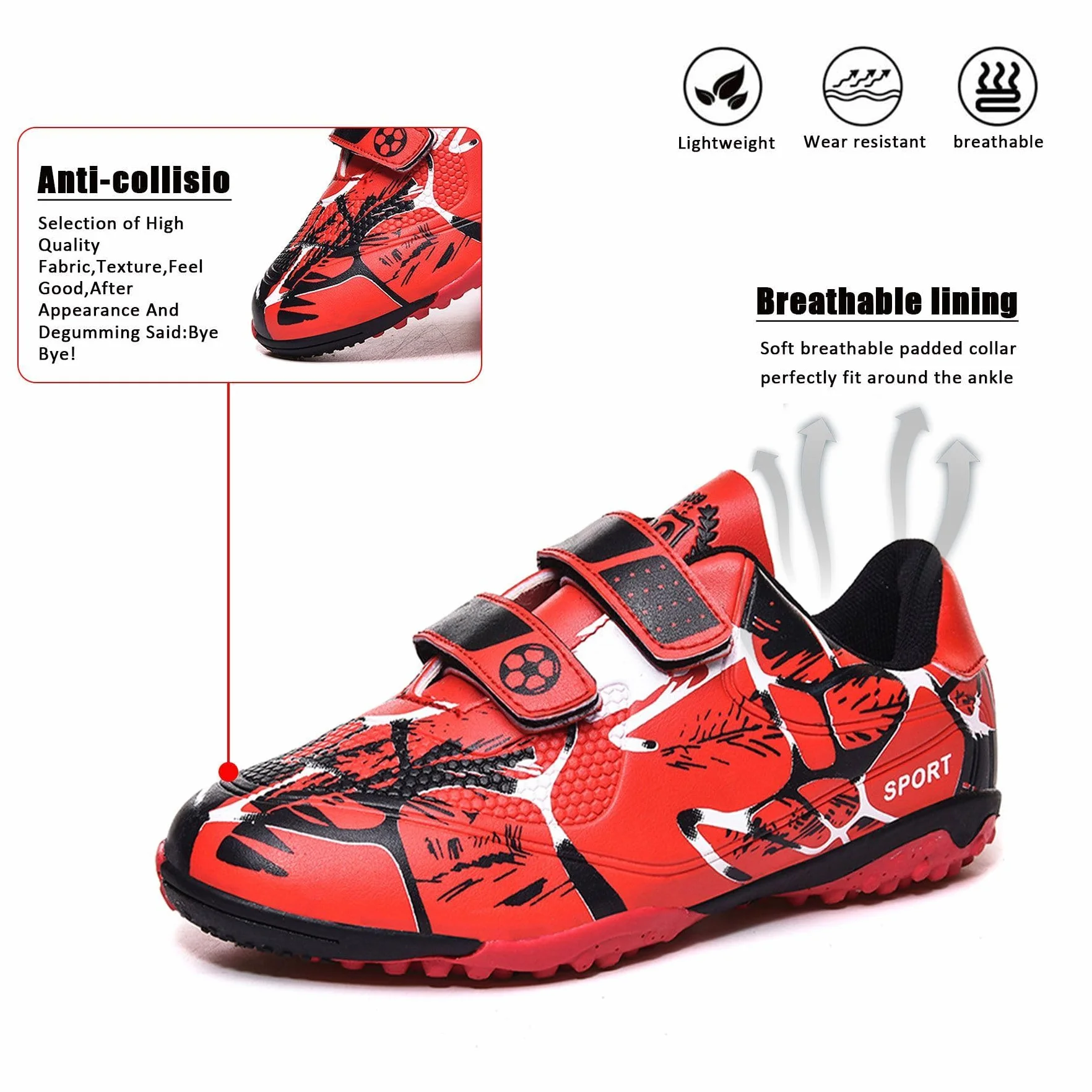 Zapatos de fútbol FG para niños Profesionales al Aire Libre TF Entrenamiento