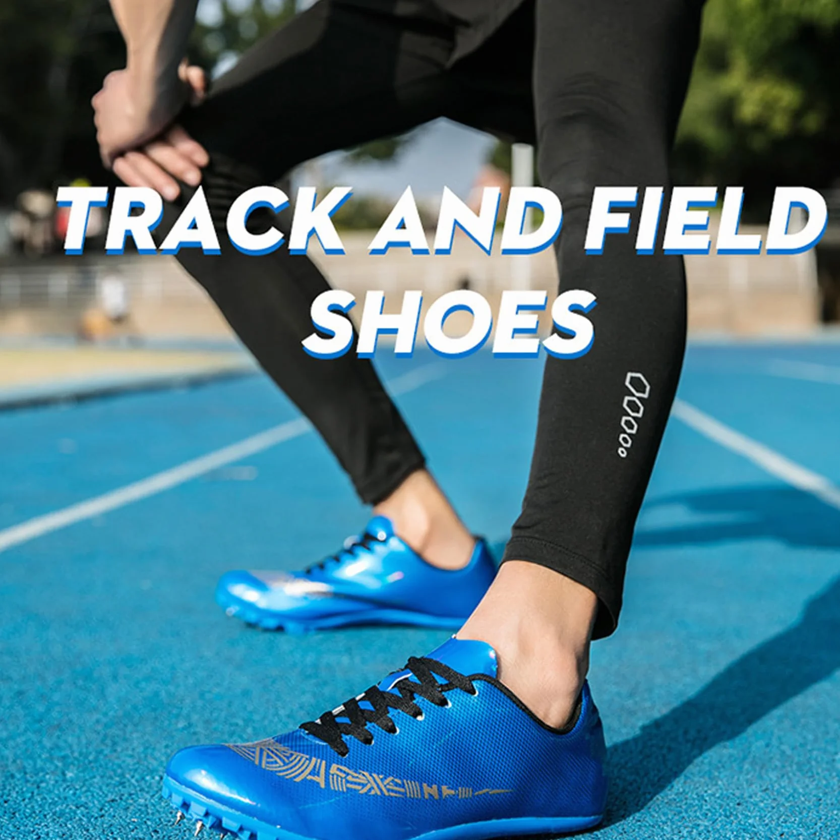 Atletismo Zapatos Spikes para Correr Clavos Sprint Atlético Ligero