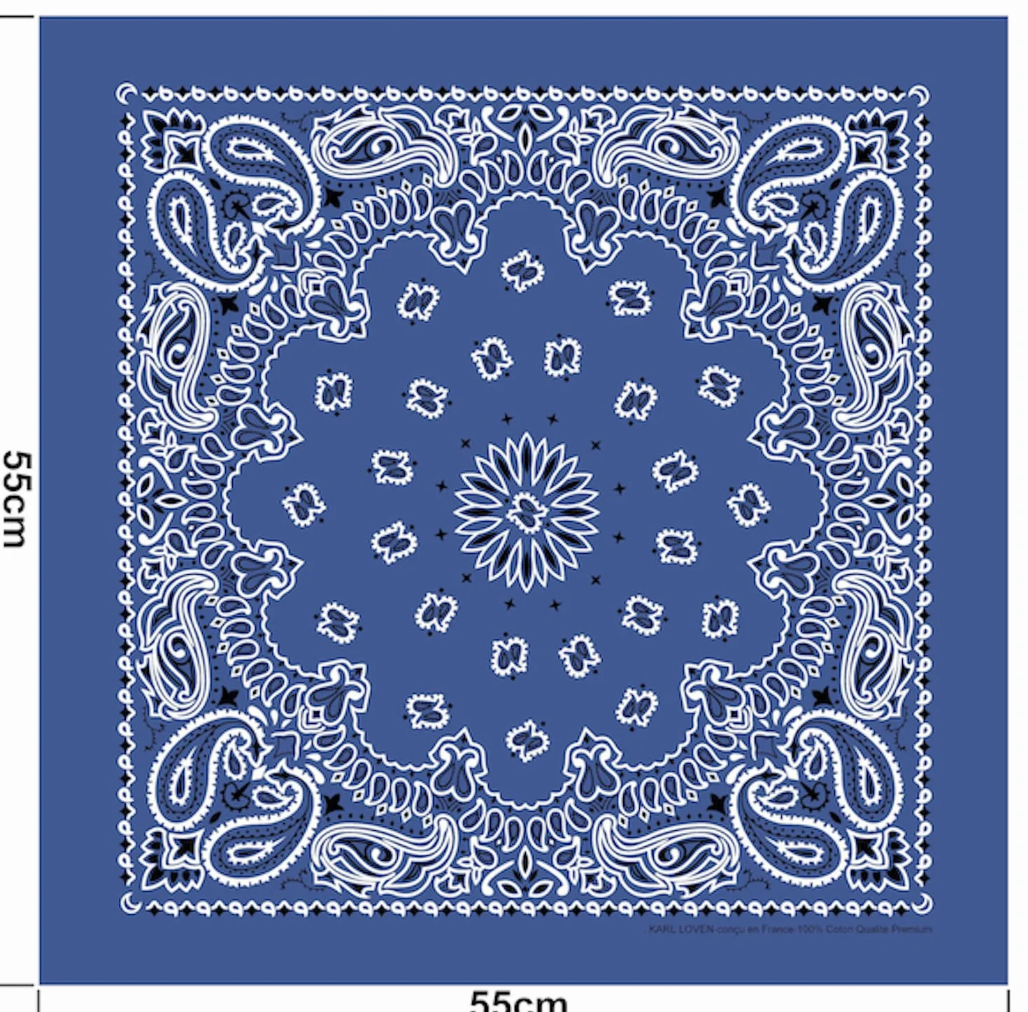 Paquete de Bandanas 100% Algodón Estampado Paisley 20 Colores Exclusivos