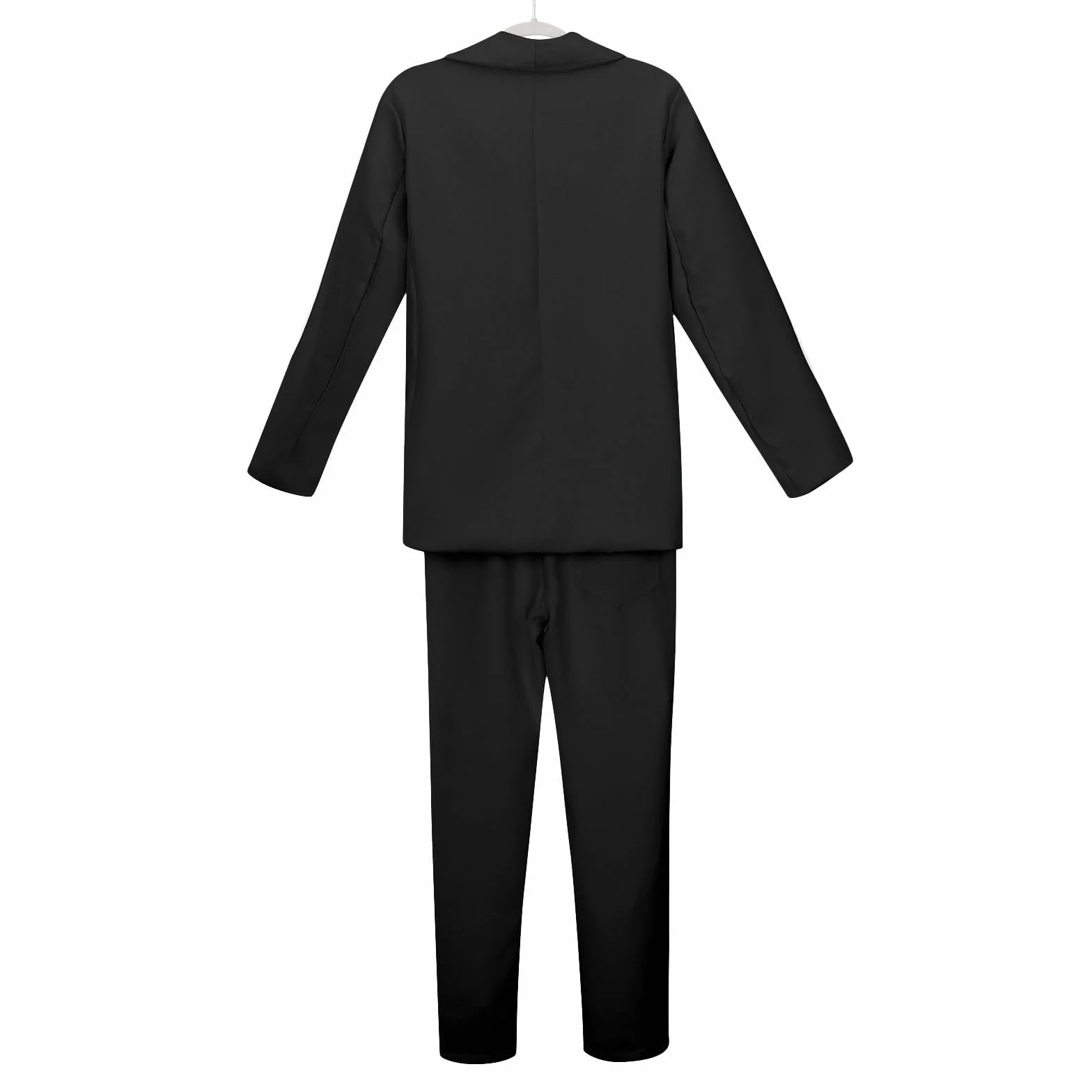 Blazer para niña chaqueta de traje formal color sólido manga larga talla 5-14 años
