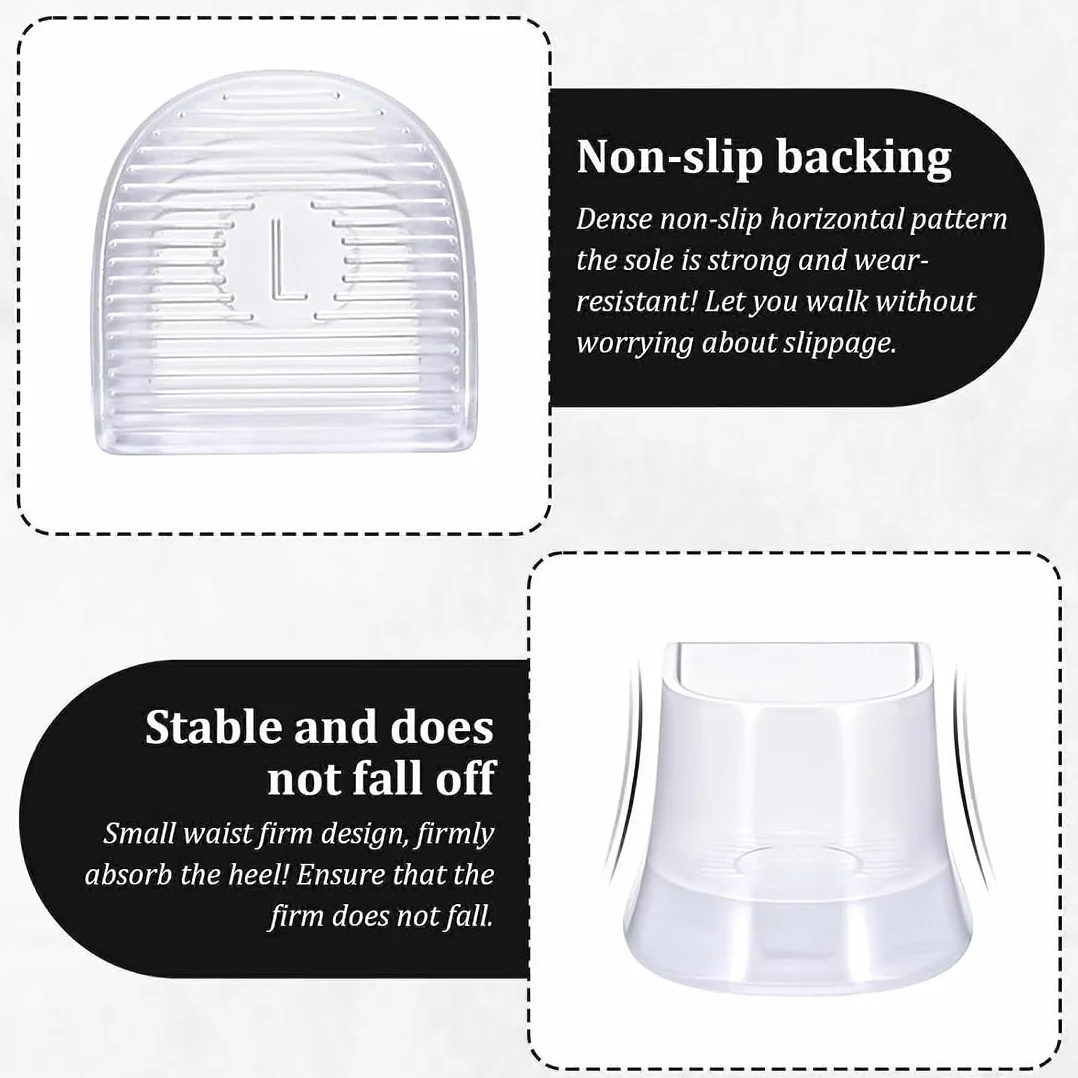 JEYORZY 5 Pares Protectores Para Tacón Alto, Fundas Transparentes Tacones, Stiletto Protectors