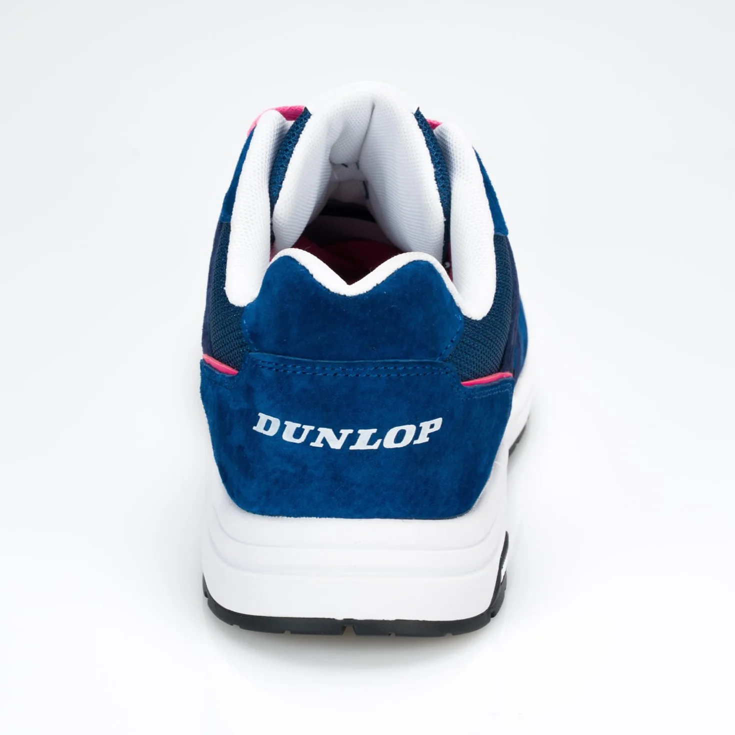DUNLOP Zapato de Seguridad S3S Lady Arrow EVO Mujer Piel Ante Mesh Azul Rosa Puntera Fibra Vidrio Suela EVA HRO